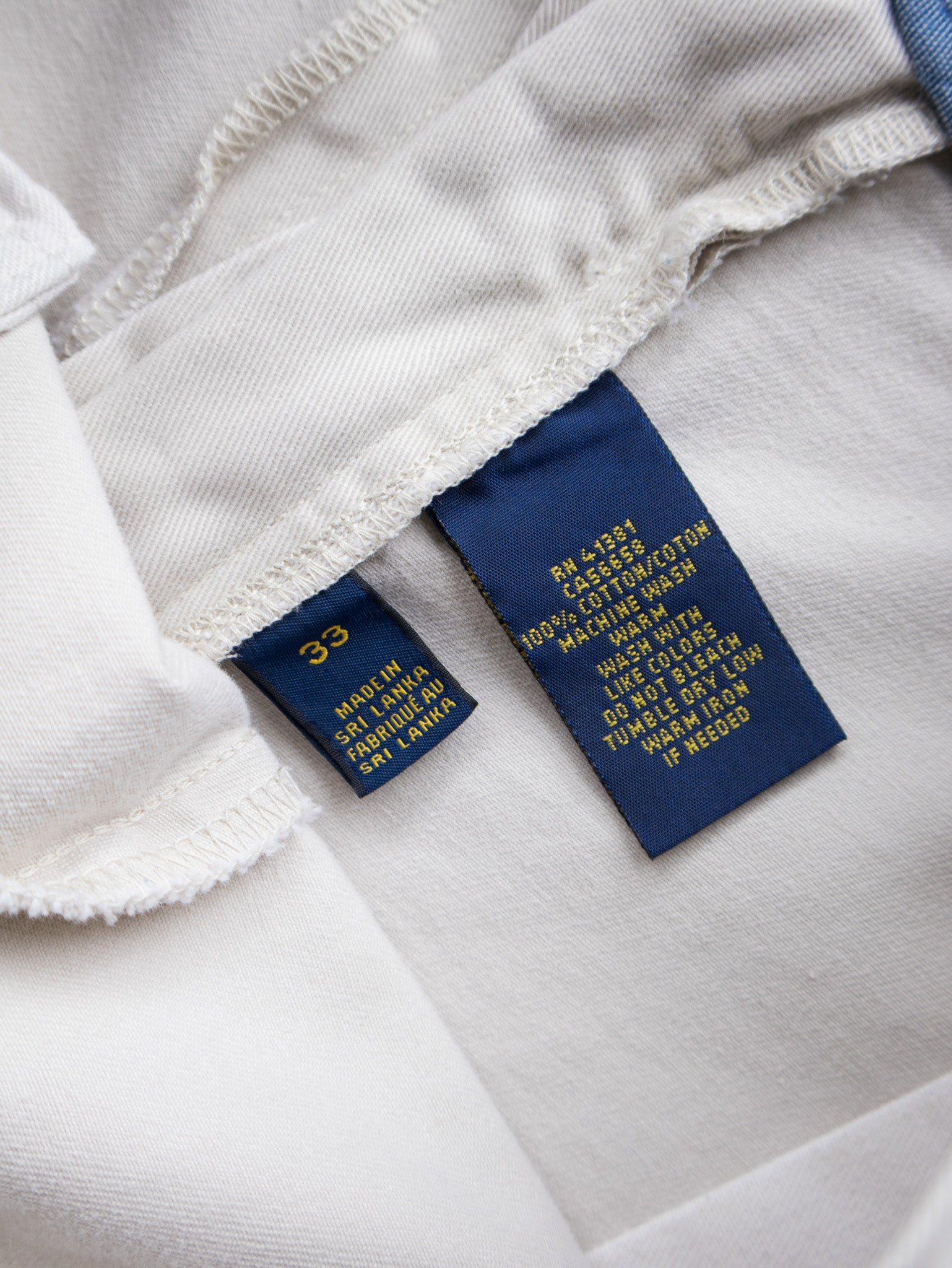 Vintage Beige Ralph Lauren Shorts (W33)