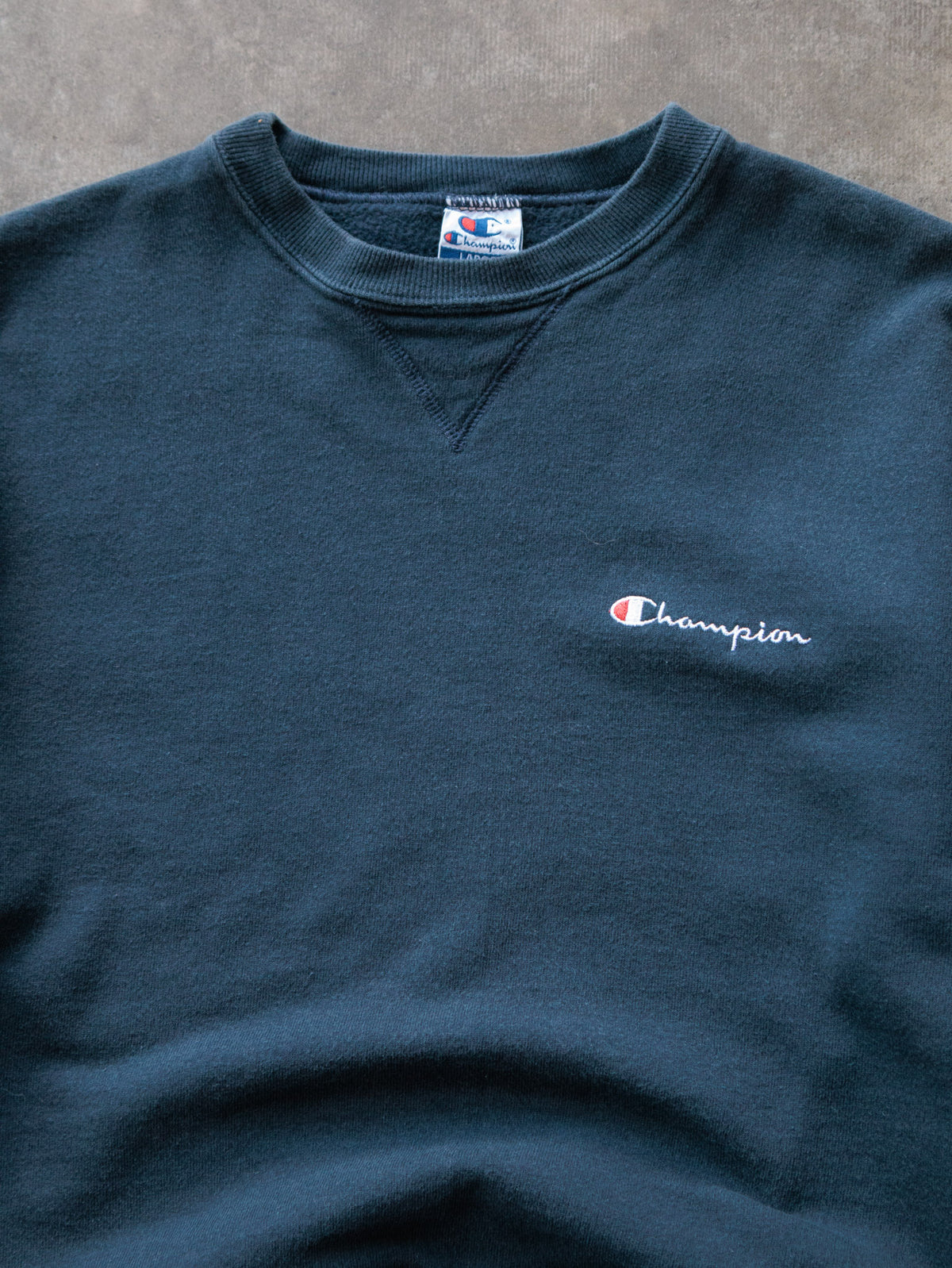Vintage Green Champion Sweatshirt (L)