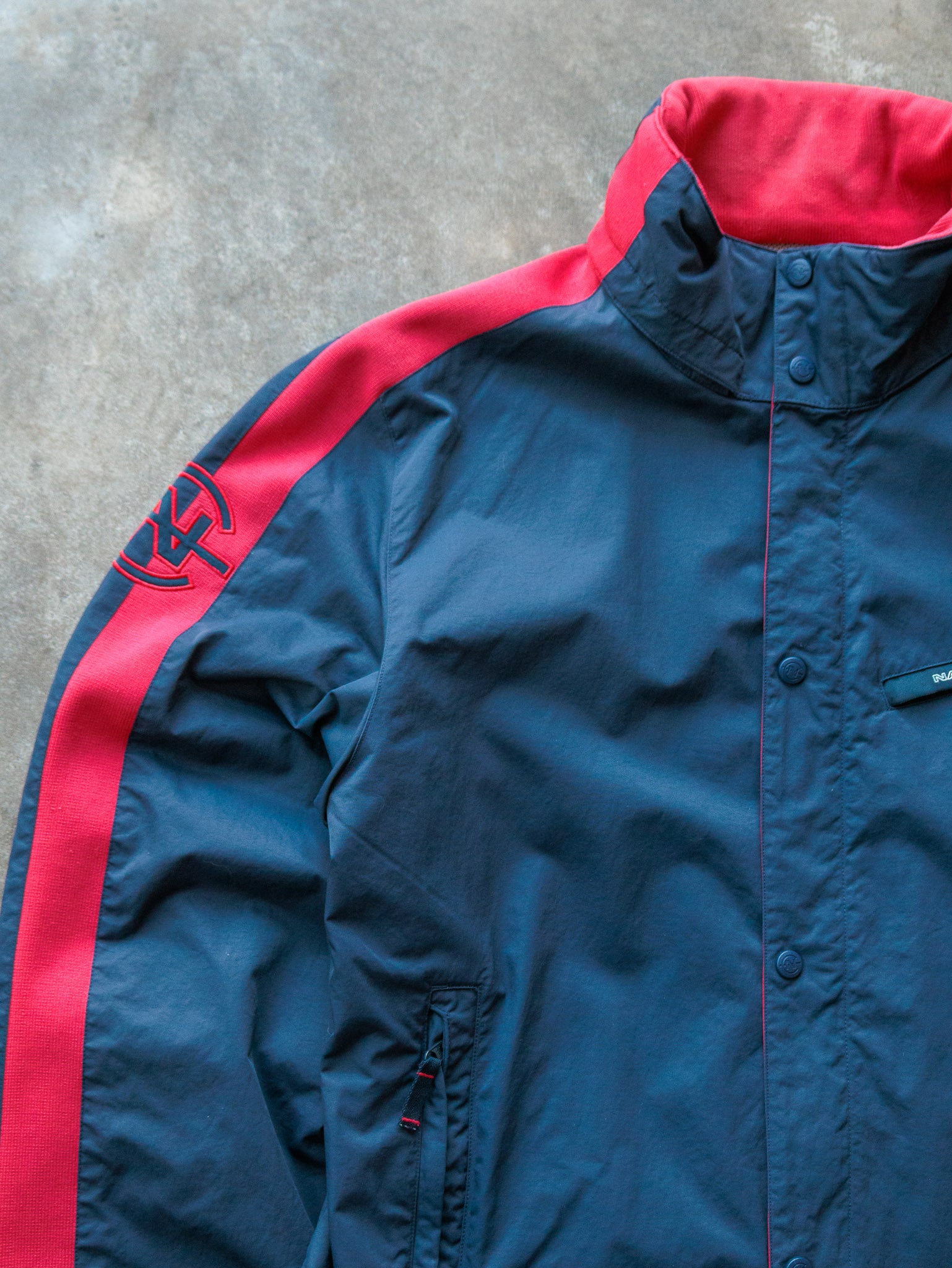 Vintage 00s Navy & Red Nautica Competition Jacket (XL)