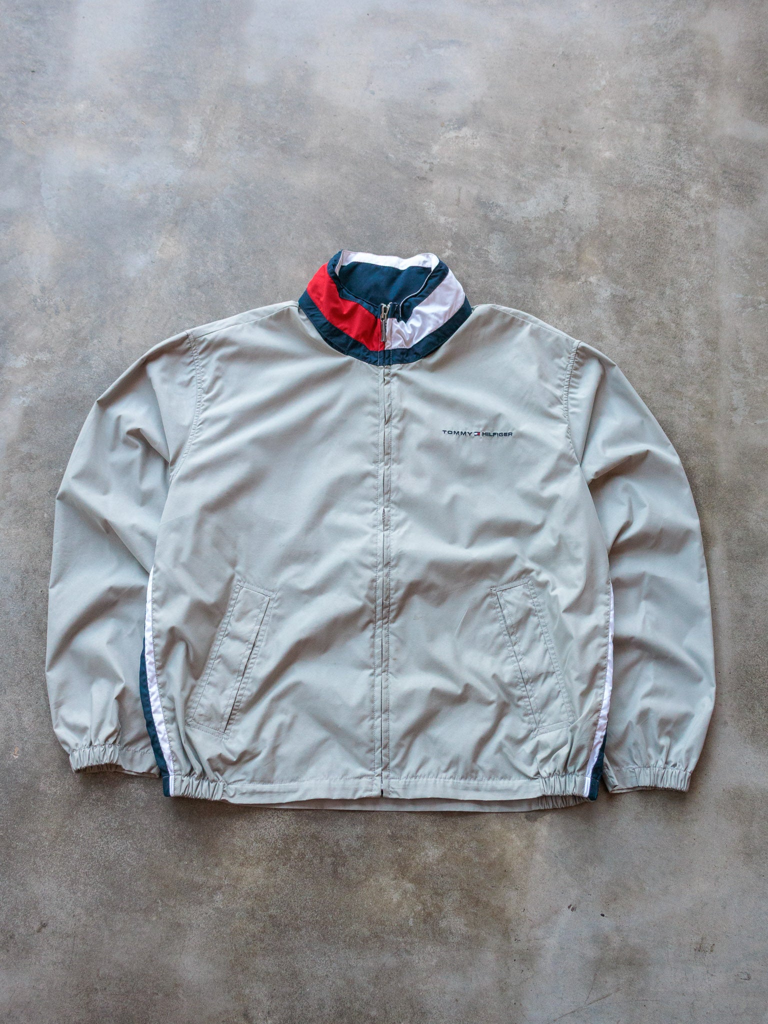 Vintage 00s Grey Tommy Hilfiger Jacket (XL)