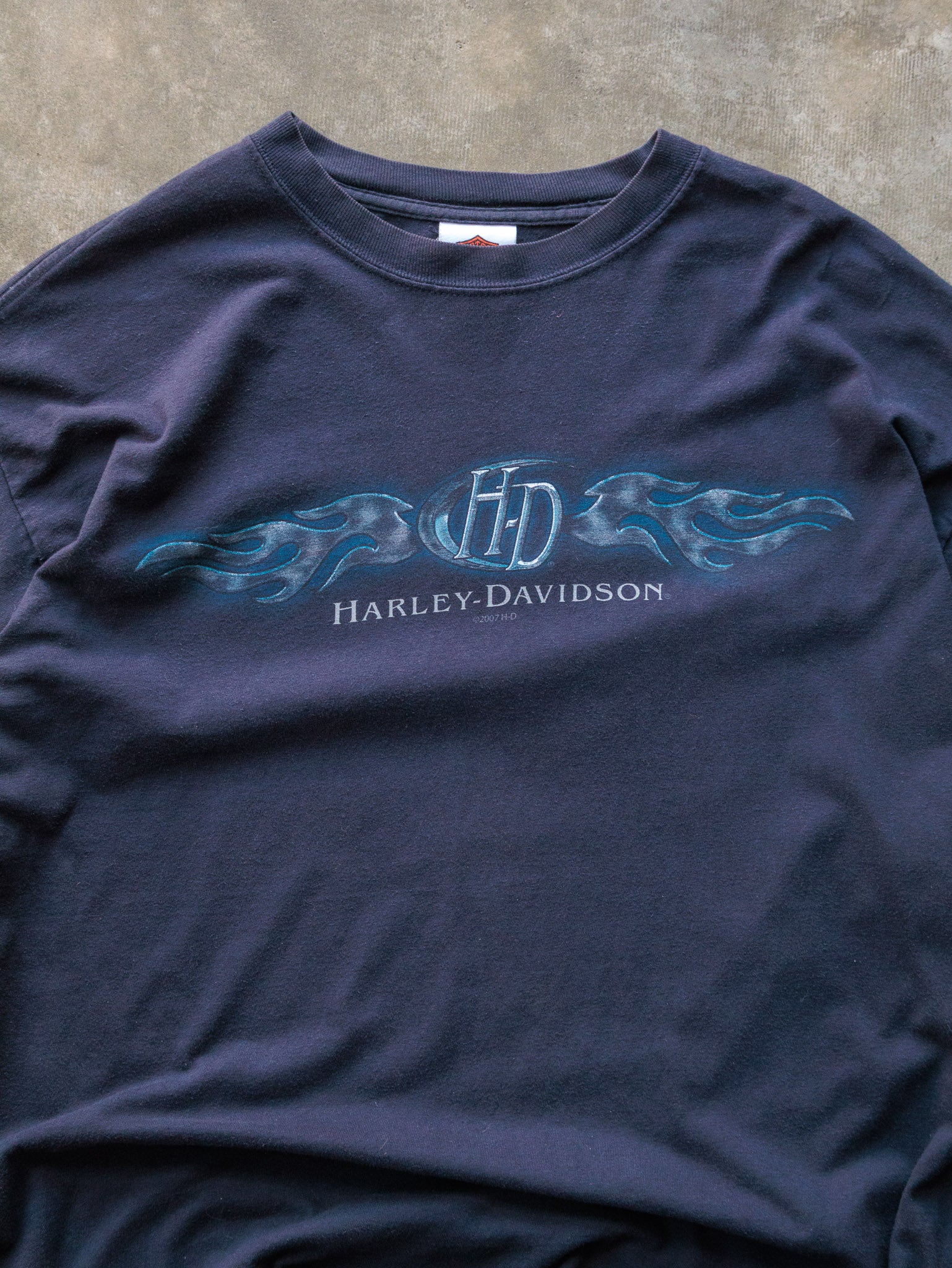 Vintage 2007 Navy Harley-Davidson South Dakota Long Sleeve (XL)