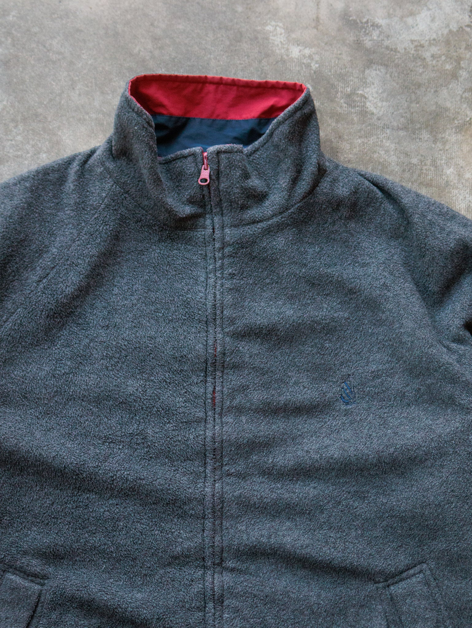 Vintage 90s Red & Grey Reversible Nautica Jacket (XL)