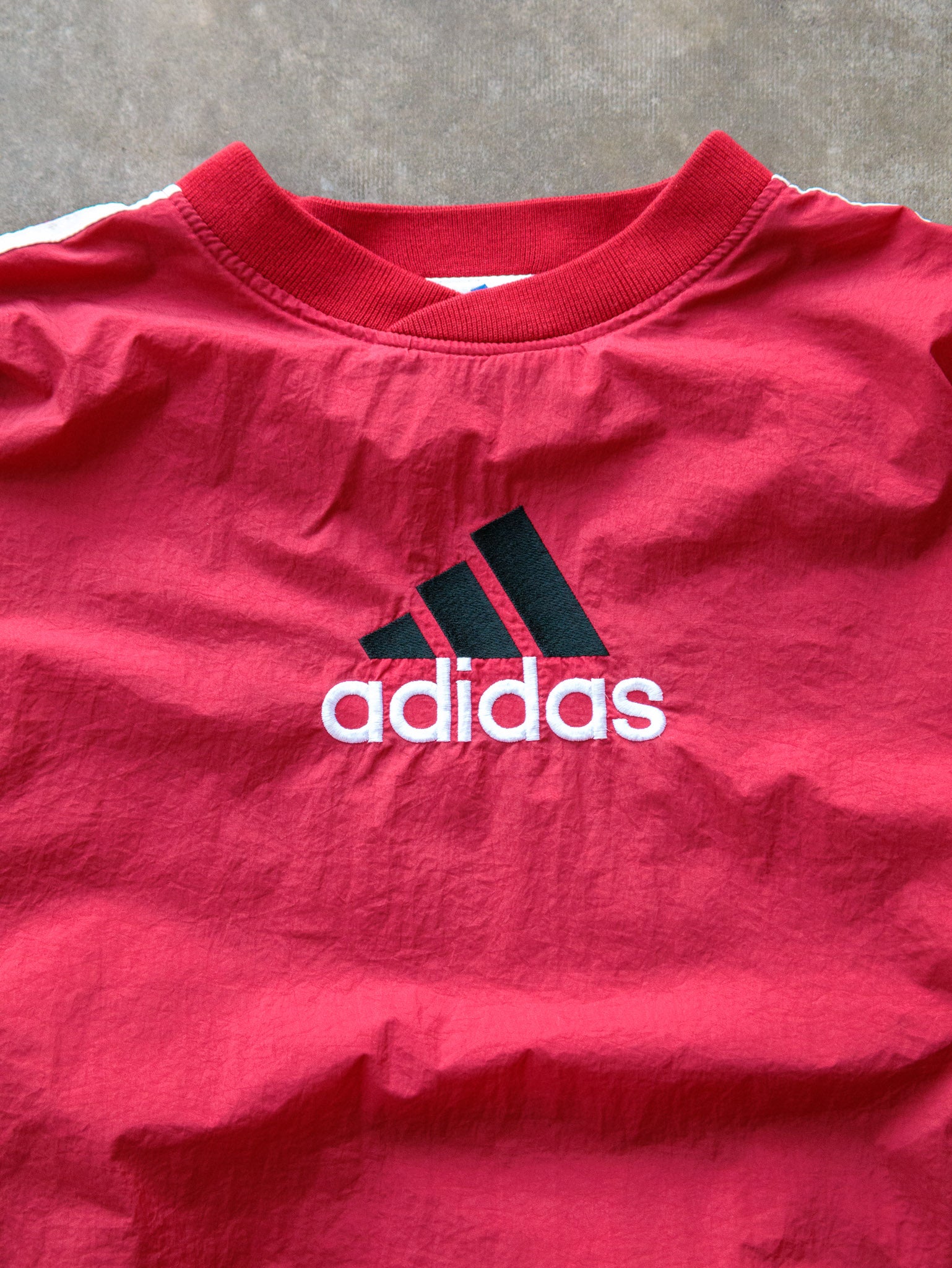 Vintage 90s Red Adidas Windbreaker (XL)