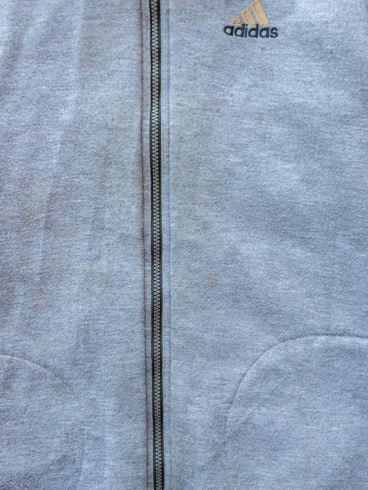 Vintage 90s Black & Grey Reversible Adidas Hoodie (M)
