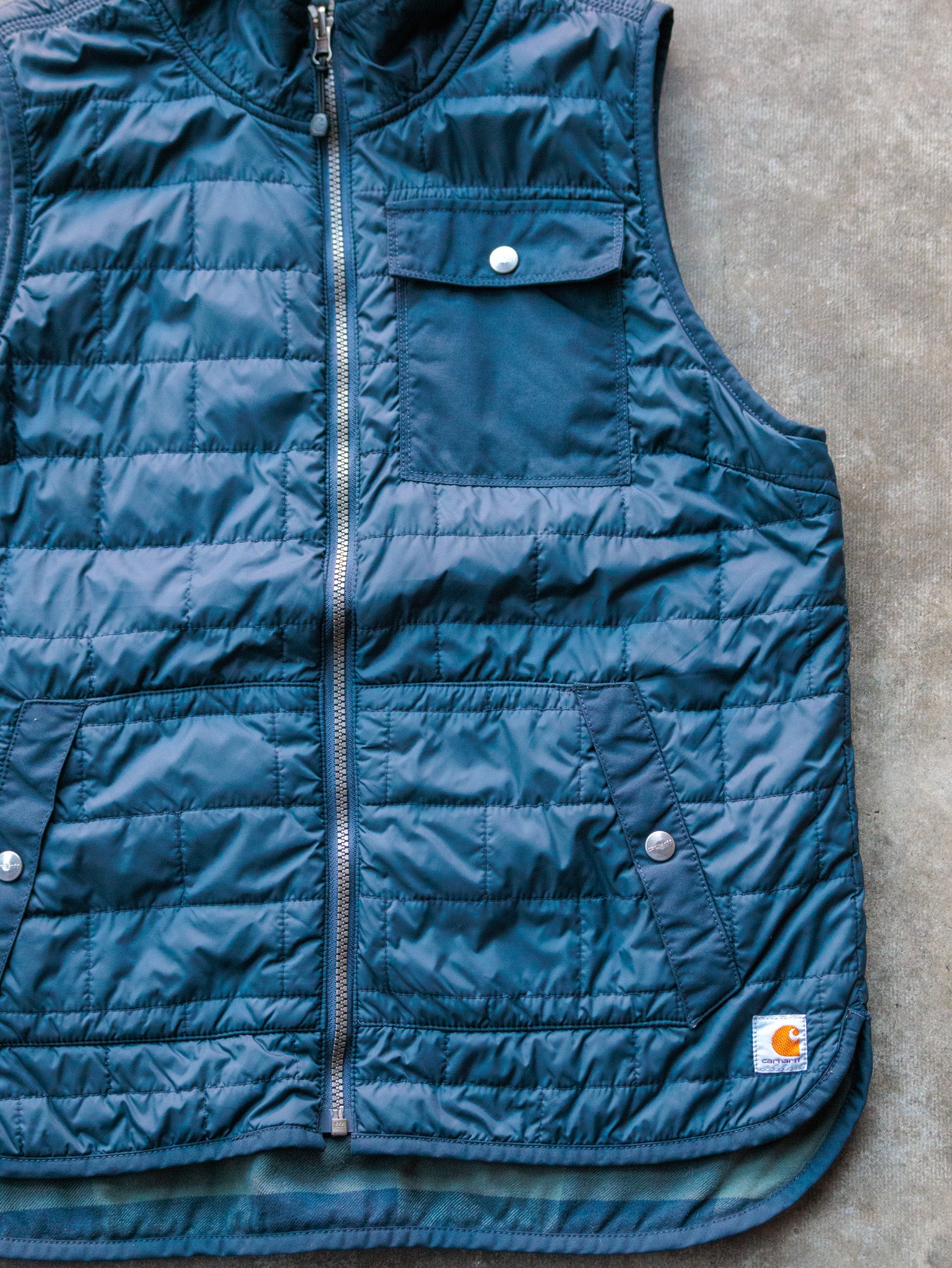 Vintage Carhartt Reversible Quilted & Plaid Vest (S)