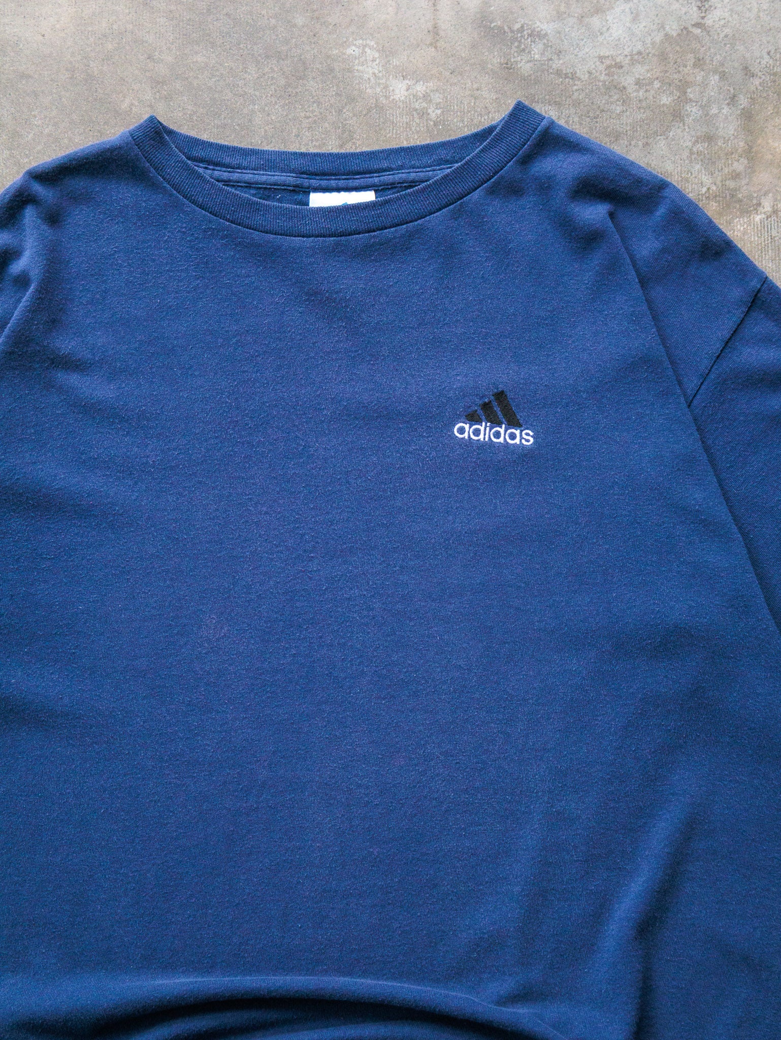 Vintage 90s Blue Adidas Tee (M)