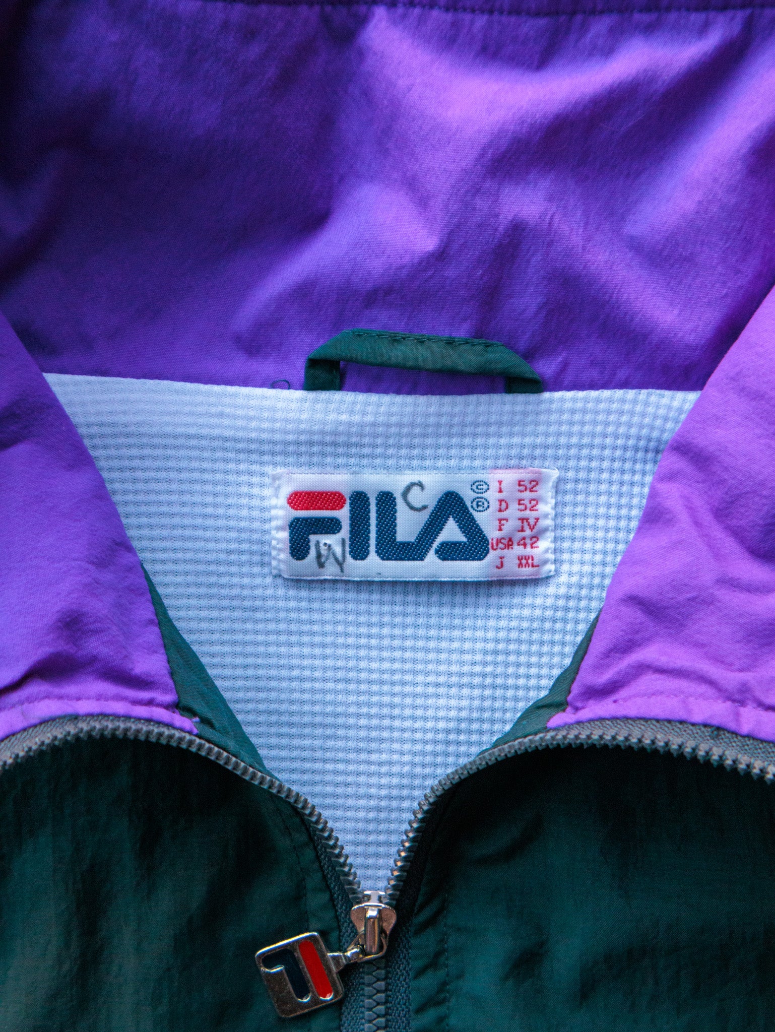 Vintage 90s Teal & Purple Fila Jacket (L)