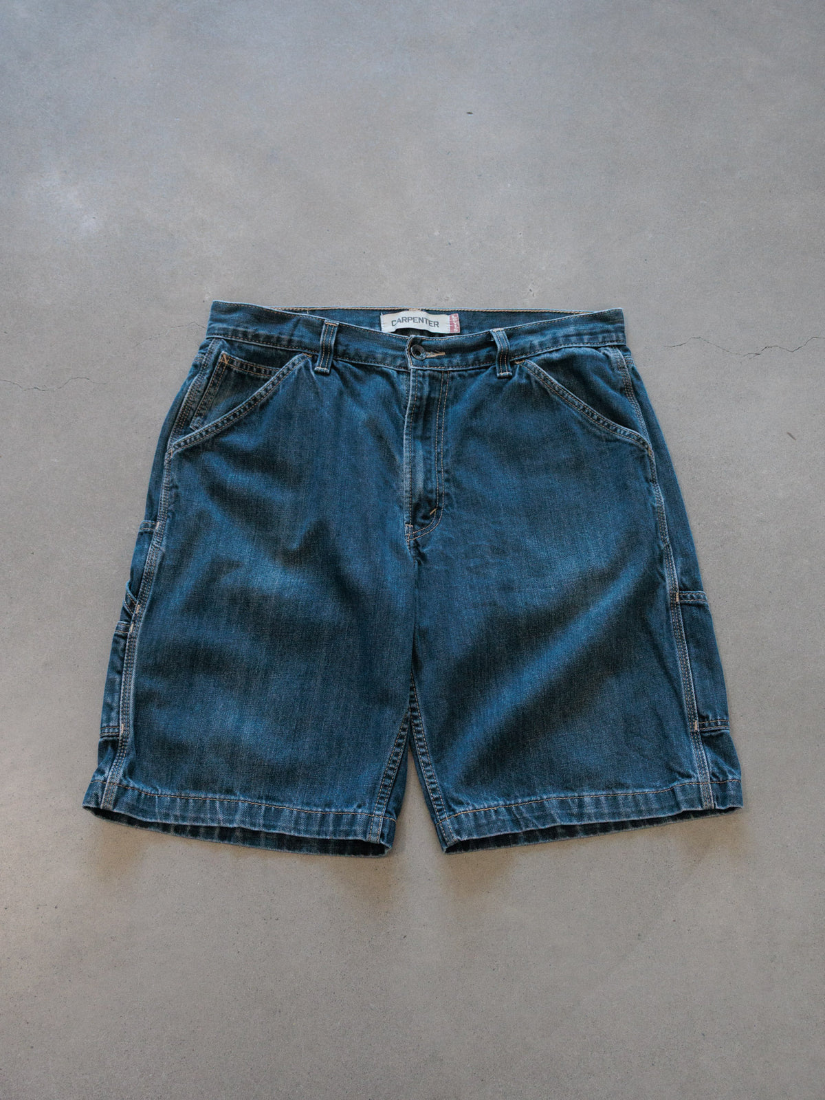 Vintage 00s Blue Levi's Carpenter Denim Shorts (W34)