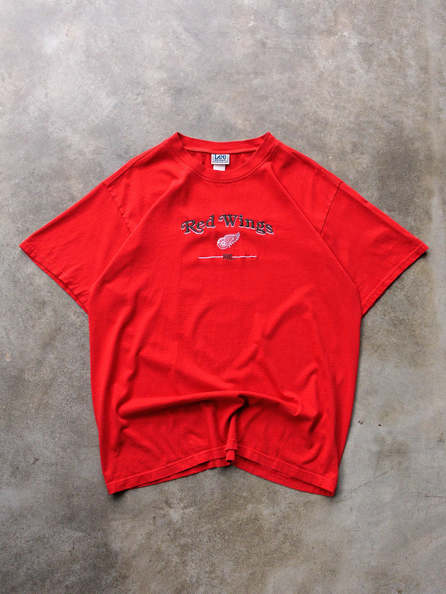 Vintage 90s Red Detroit Red Wings Tee (XL)