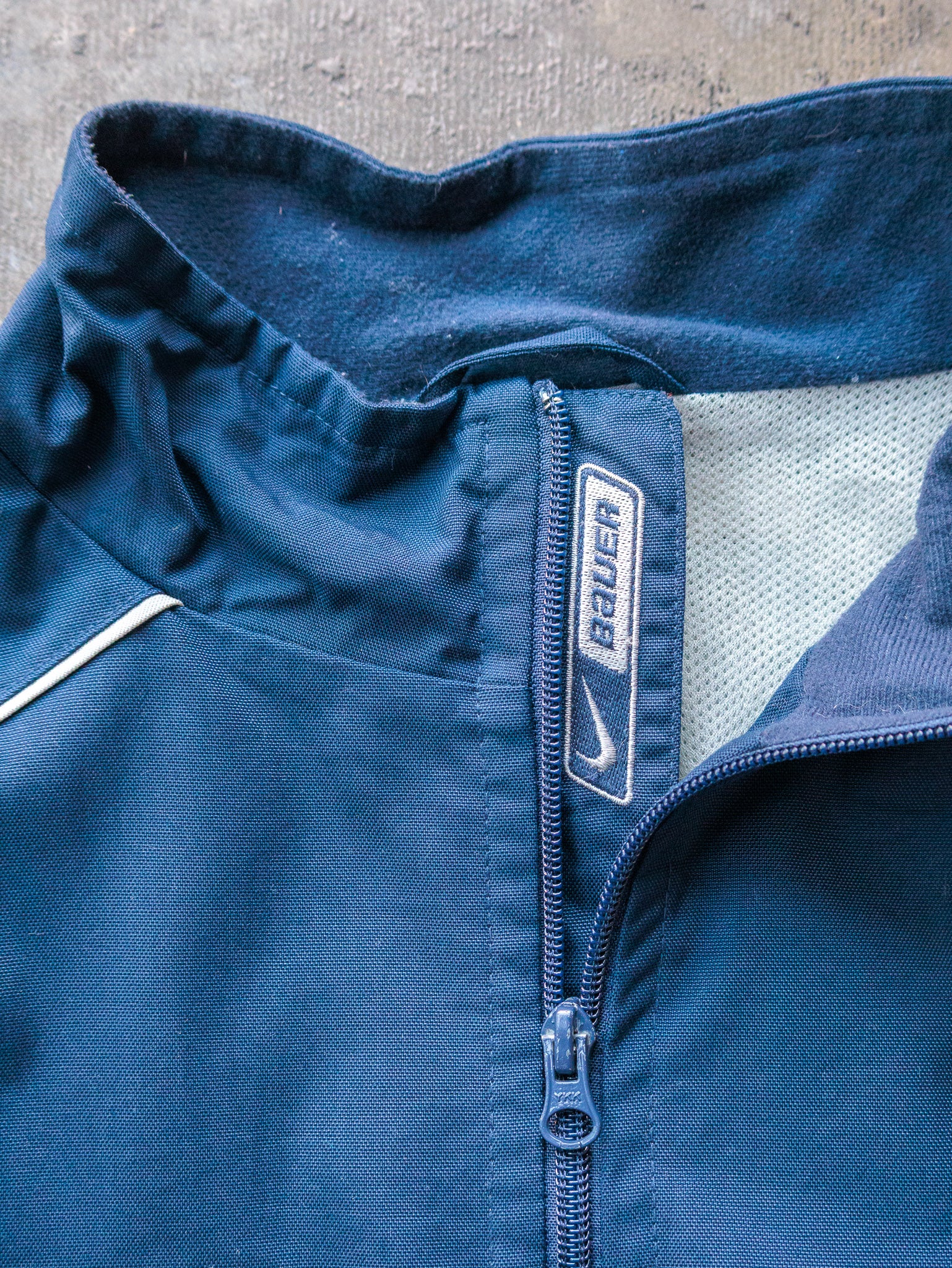 Vintage 00s Navy Nike Bauer Windbreaker Jacket (L)