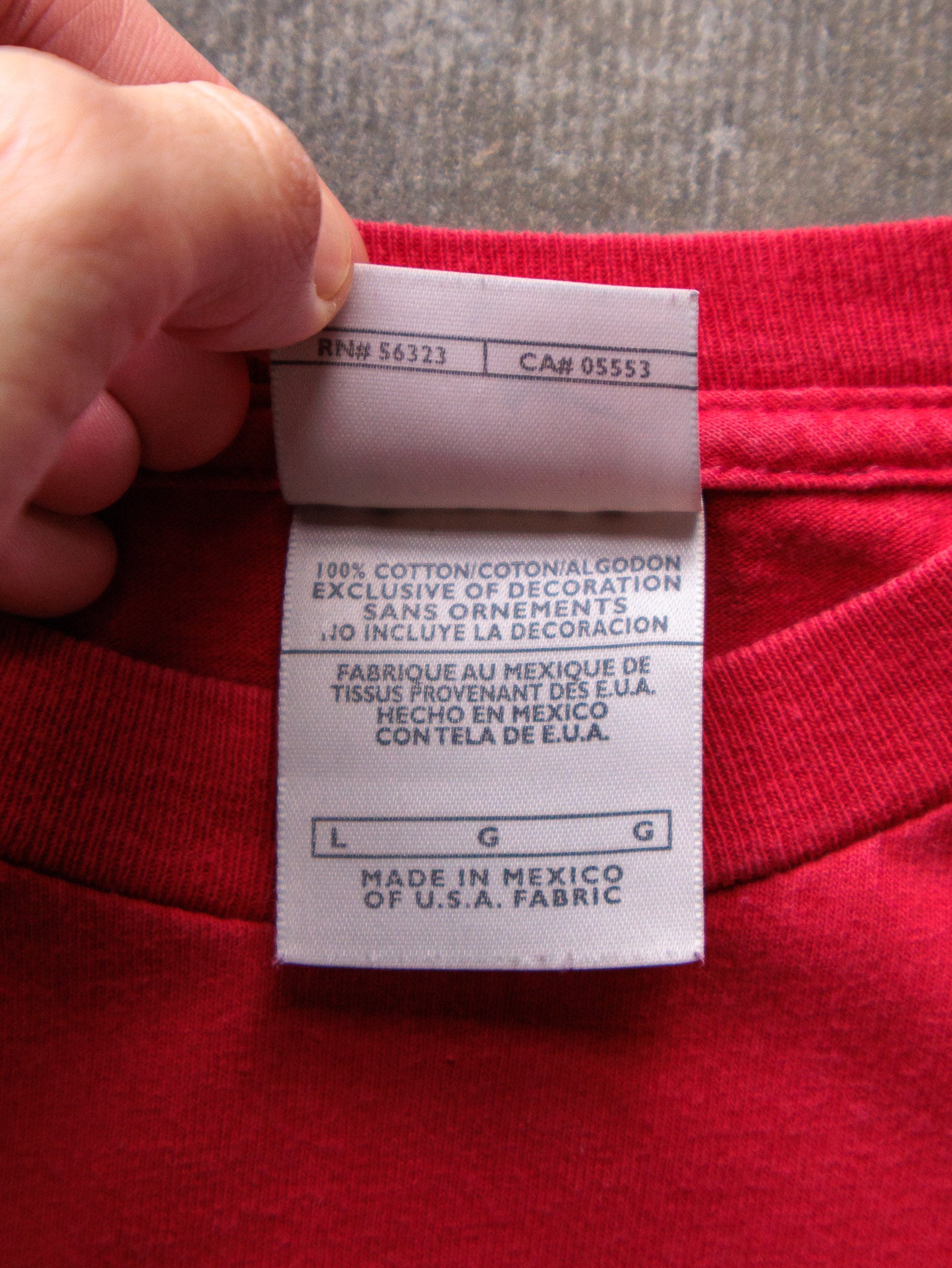 Vintage 00s Red Nike Tee (L)