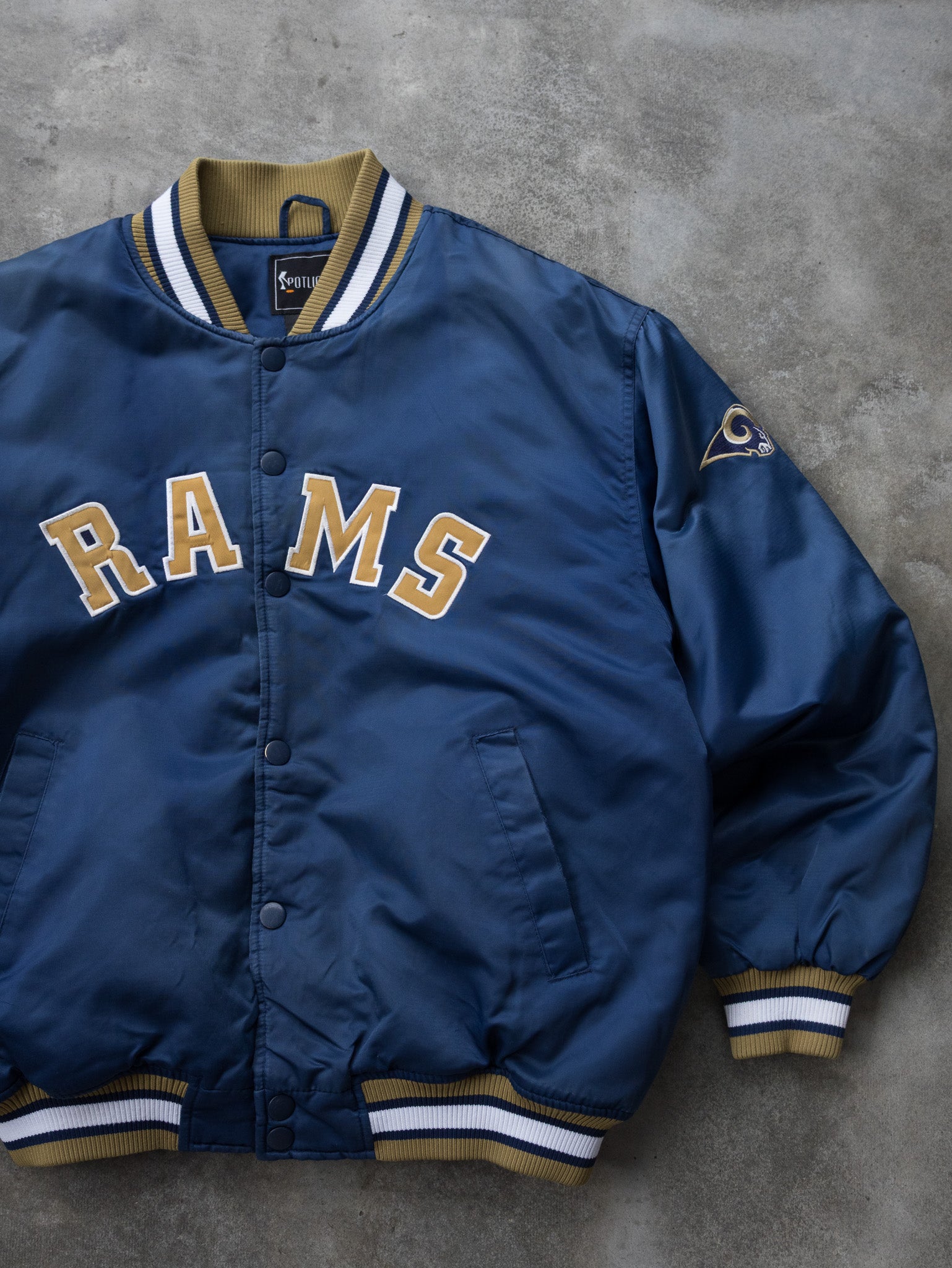 Rams Bomber Jacket Vintage 80s Los Angeles Rams Pro Line Starter