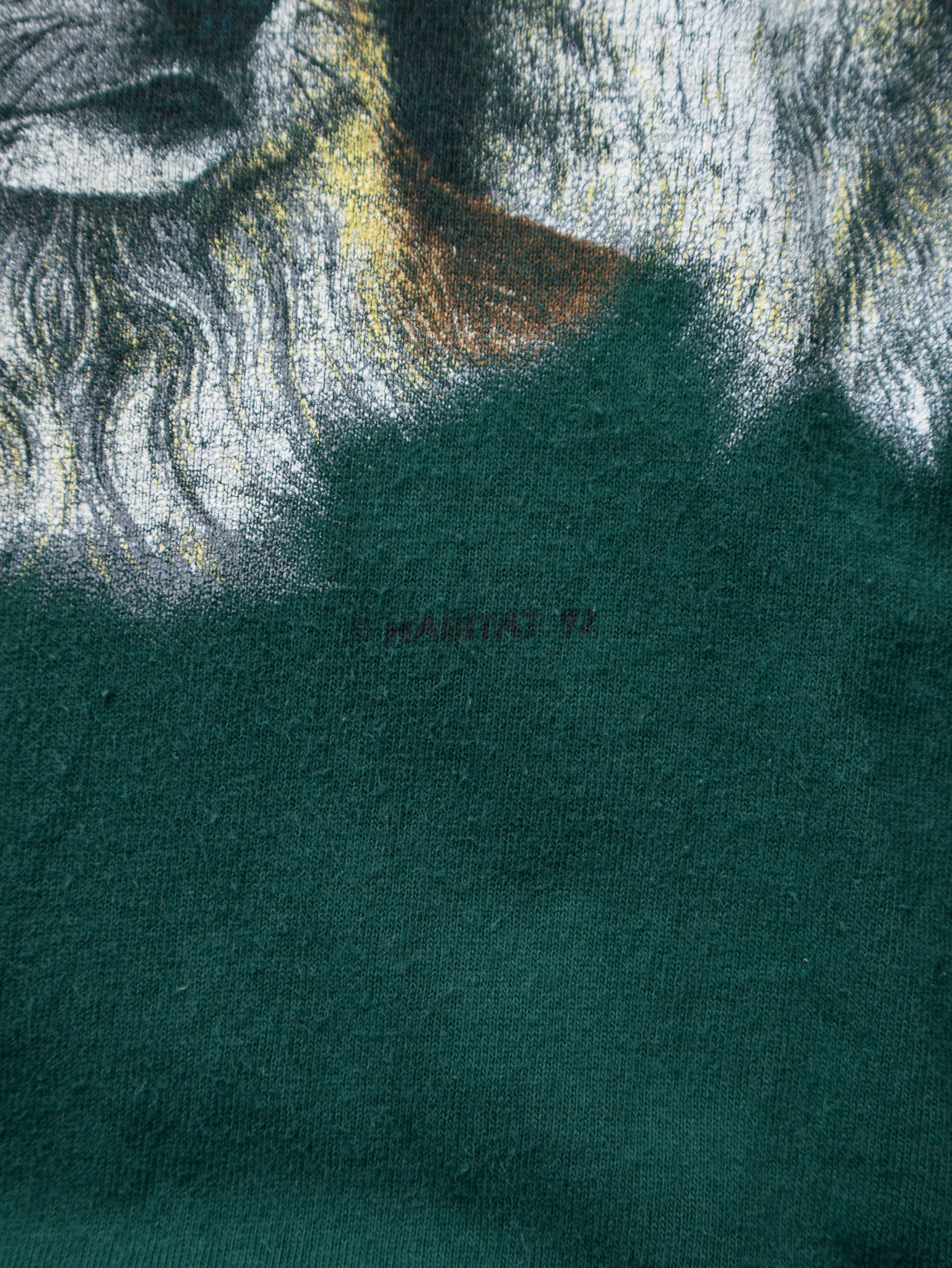 Vintage 1992 Green Arizona Wolf Graphic Tee (L)