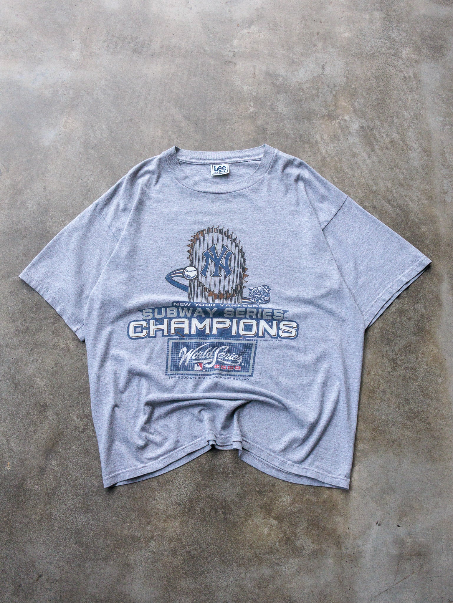 Vintage 2000 New York Yankees Subway Series Champs Tee (XL)