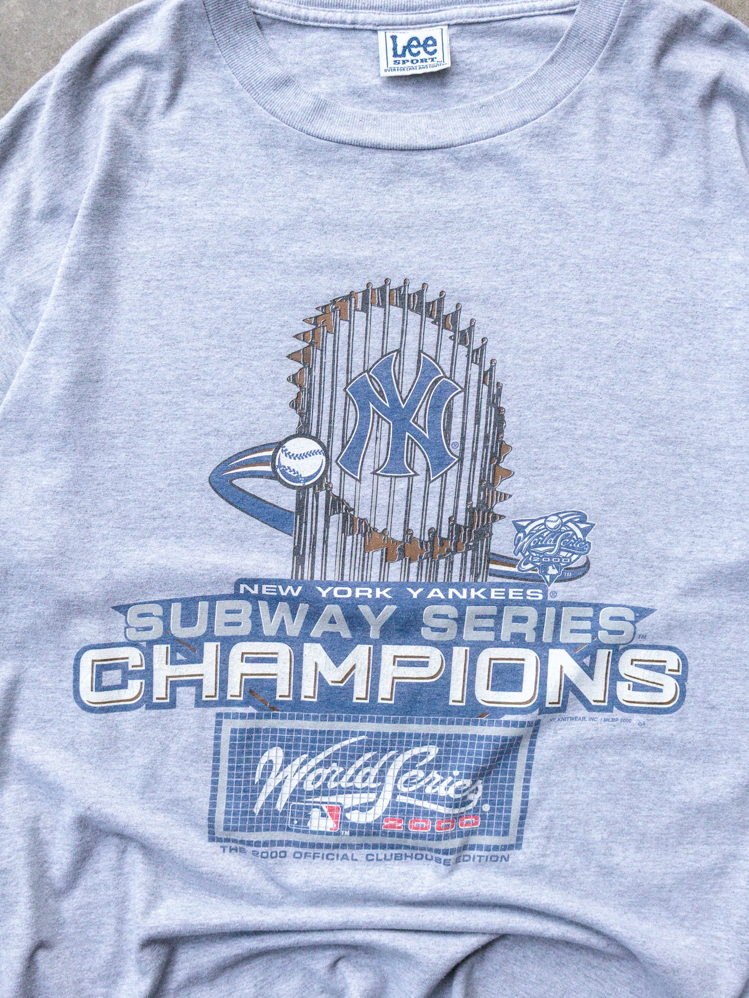 Vintage 2000 New York Yankees Subway Series Champs Tee (XL)