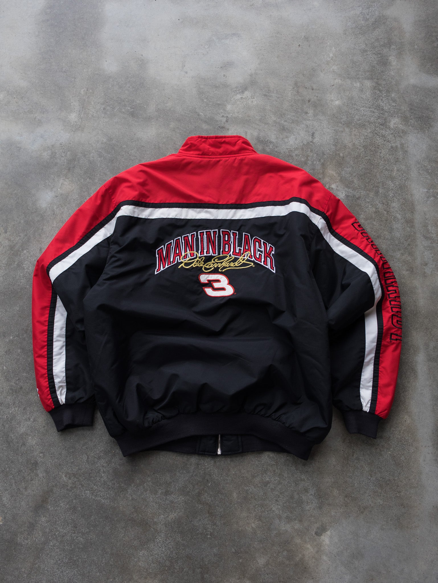 Vintage Black Dale Earnhardt NASCAR Jacket (XL)