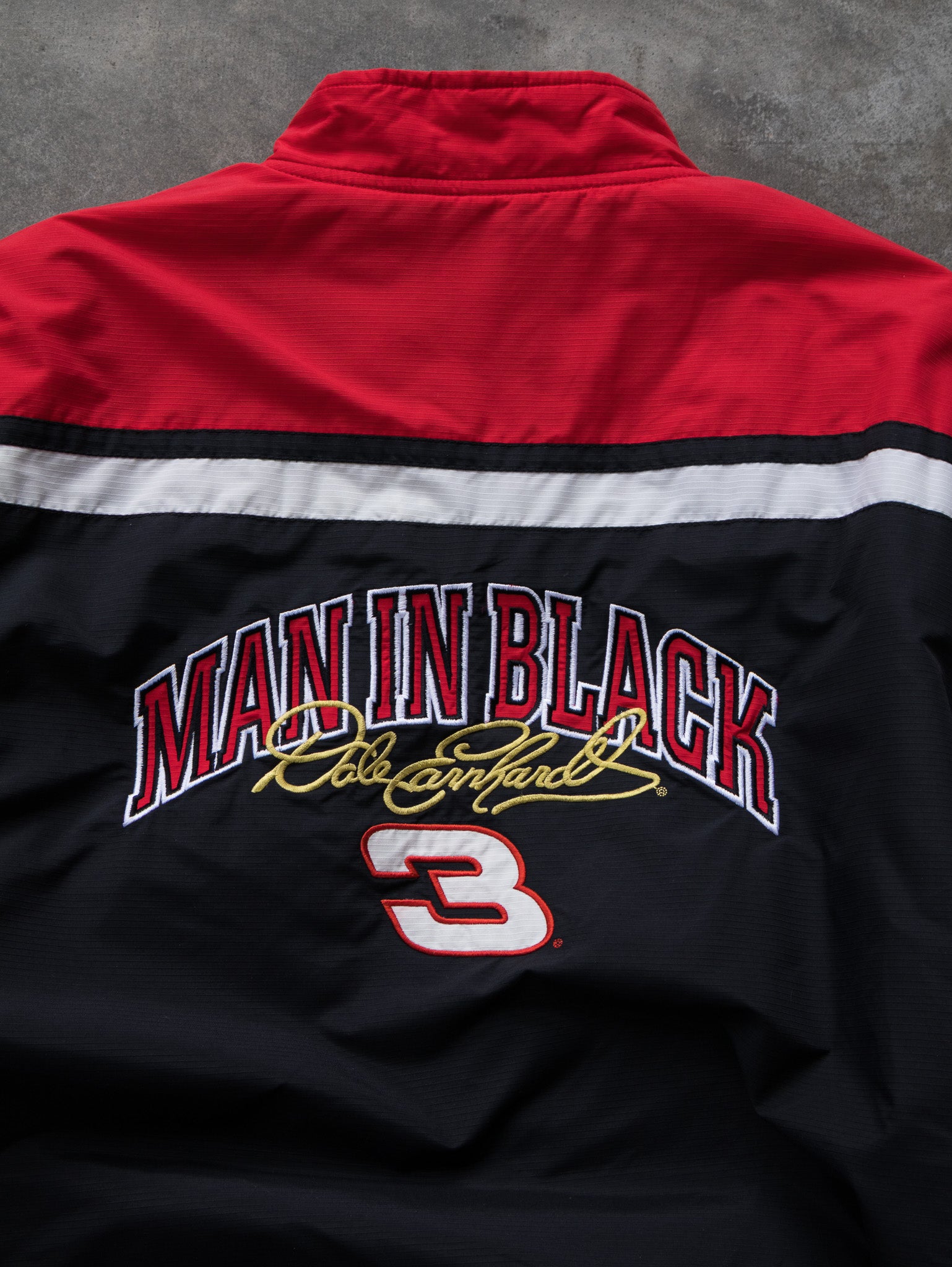 Vintage Black Dale Earnhardt NASCAR Jacket (XL)