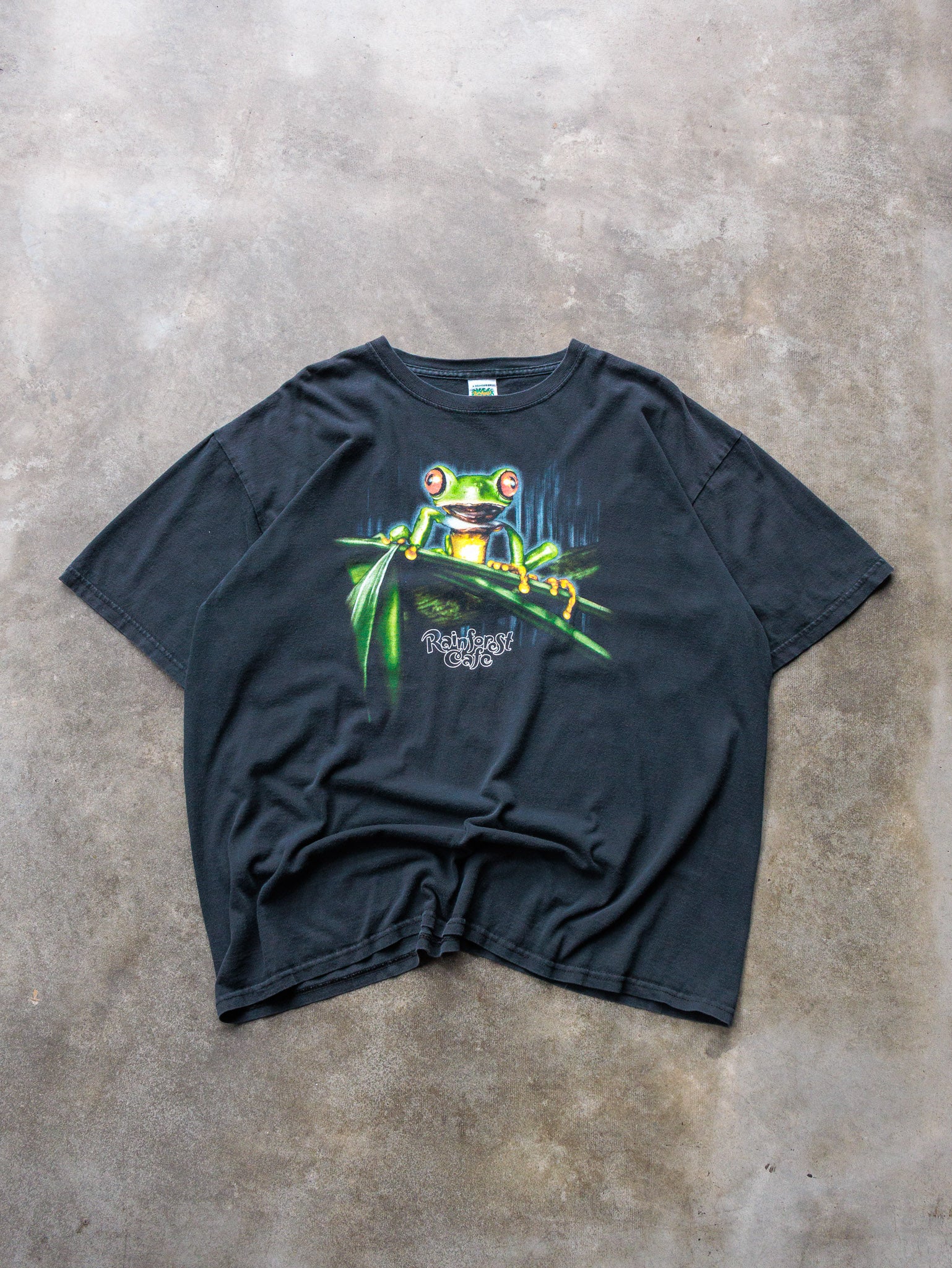 Vintage 90s Rainforest Cafe Frog Tee (XL)