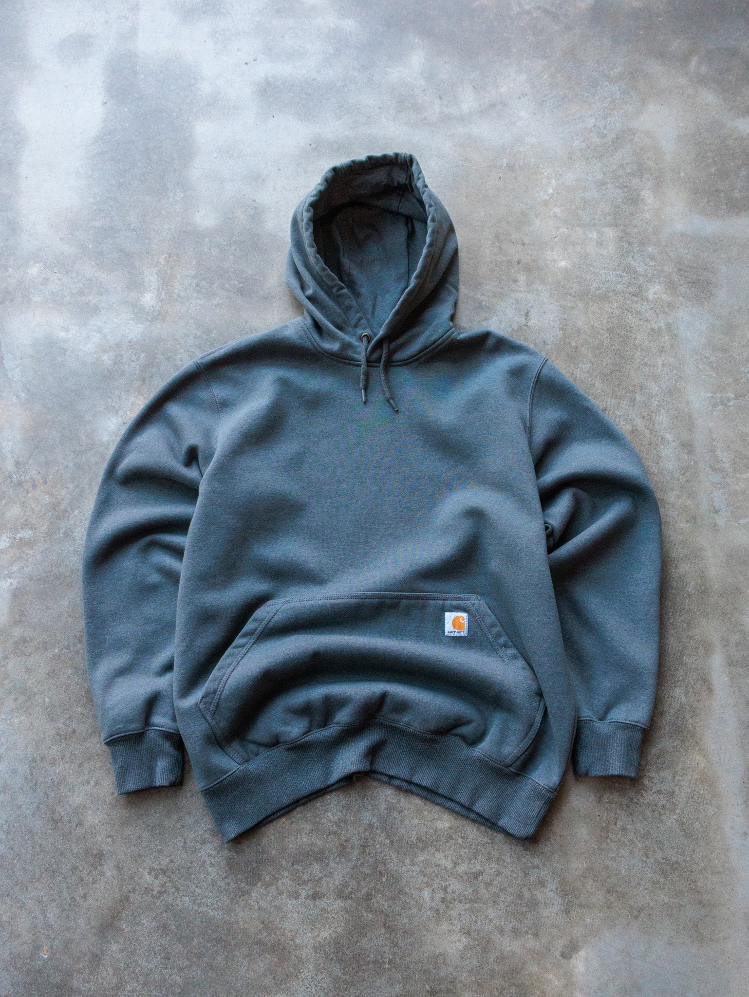 Vintage Grey Carhartt Rain Defender Hoodie (L)