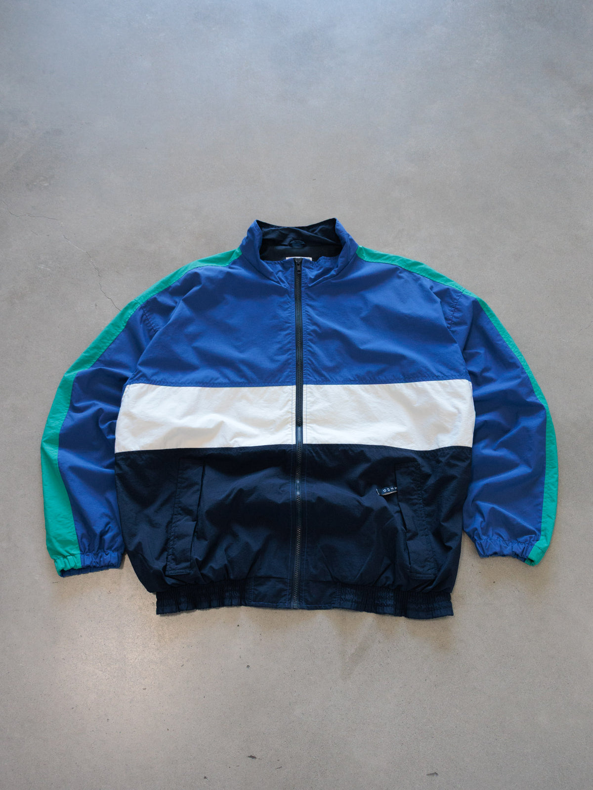 Vintage 90s Blue Izod Sport Colourblock Jacket (L)