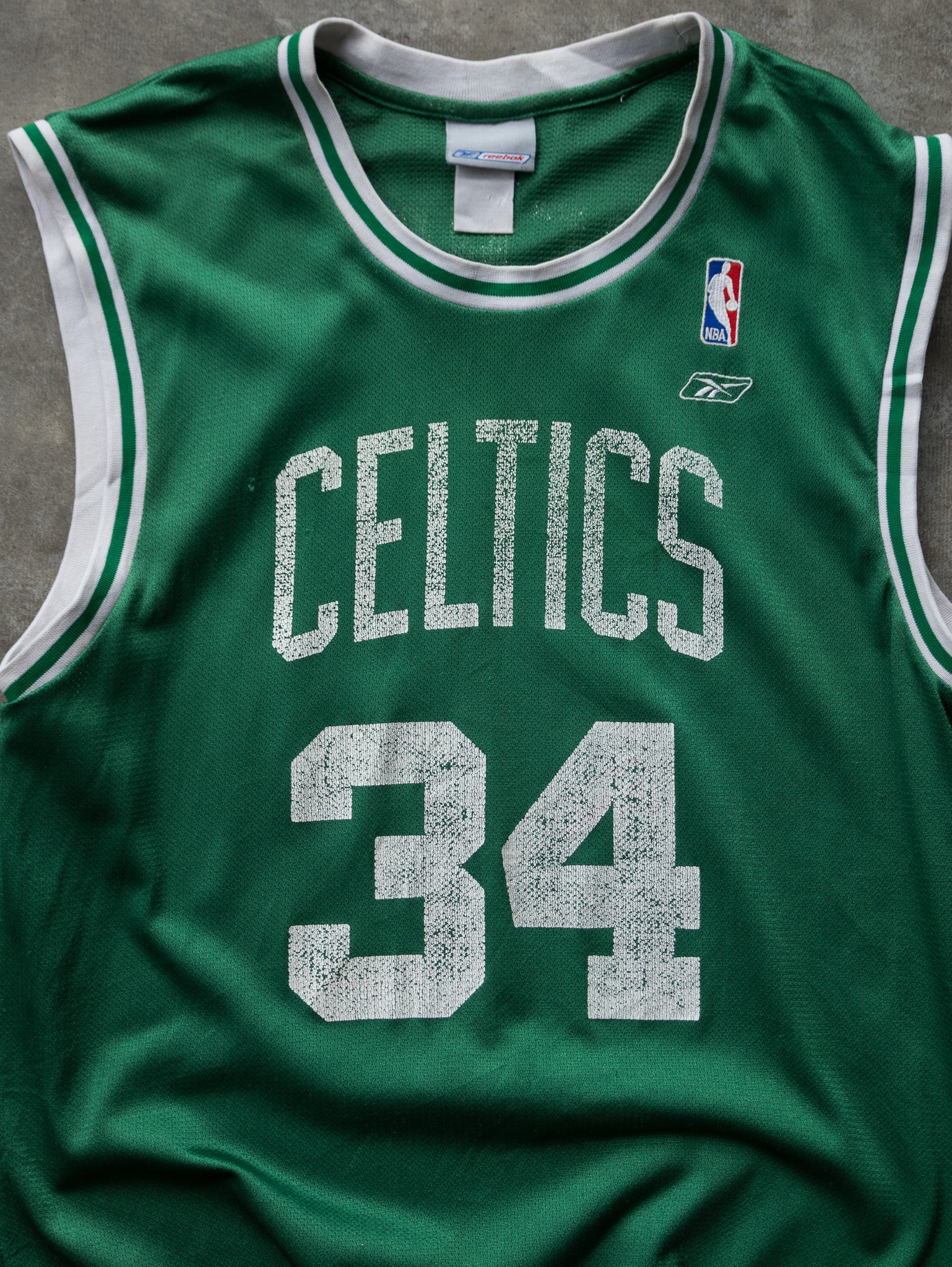 Vintage 00s Green Reebok Pierce Boston Celtics NBA Jersey (M)