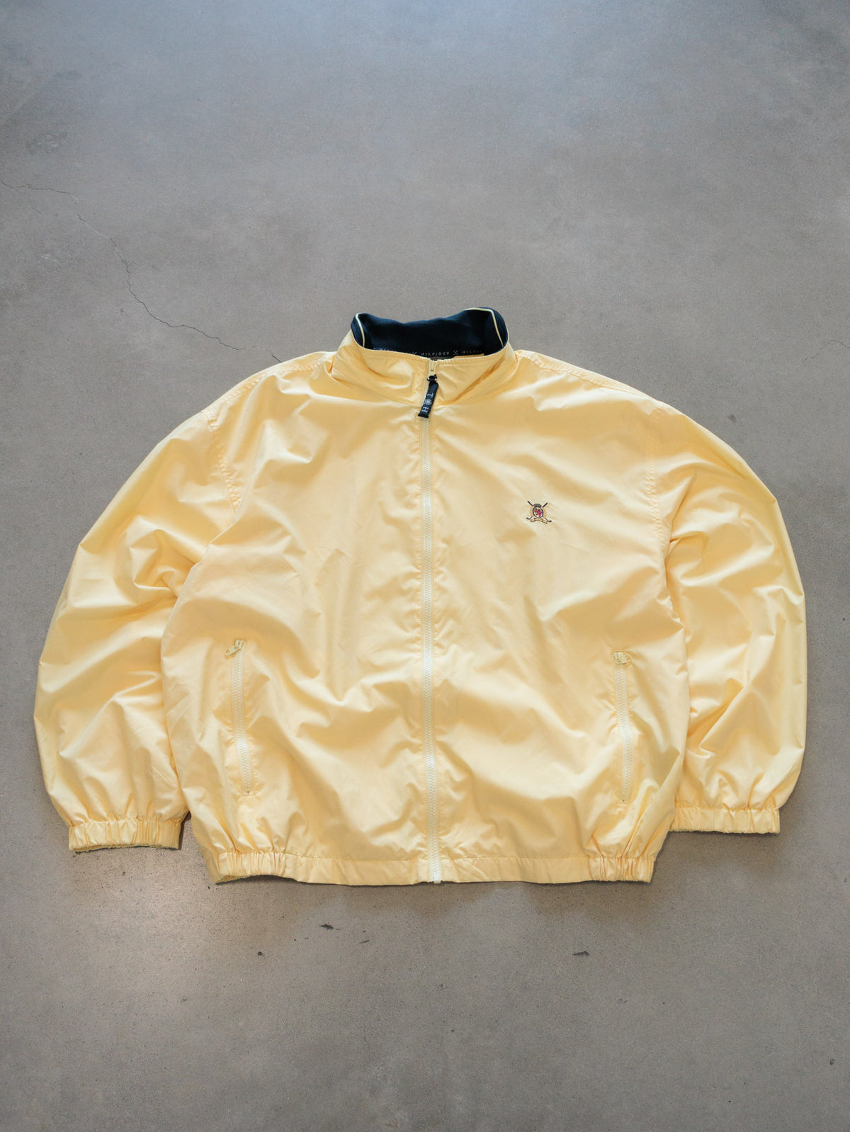 Vintage 00s Yellow Tommy Hilfiger Golf Windbreaker (2XL)