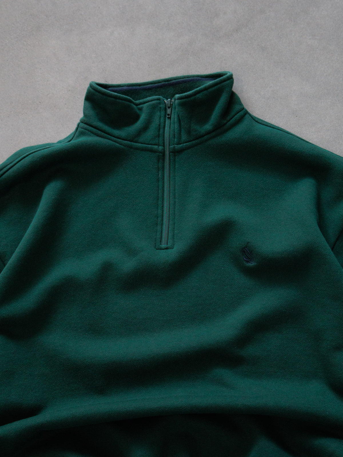 Vintage 90s Green Nautica Fleece Quarter Zip (L)