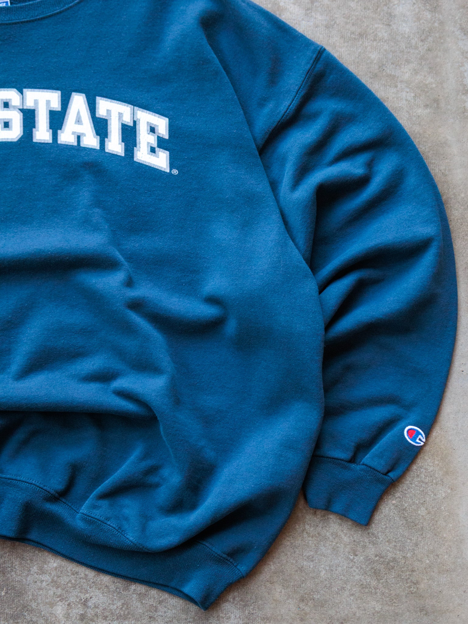 Vintage 90s Blue Champion Penn State Sweatshirt (2XL)