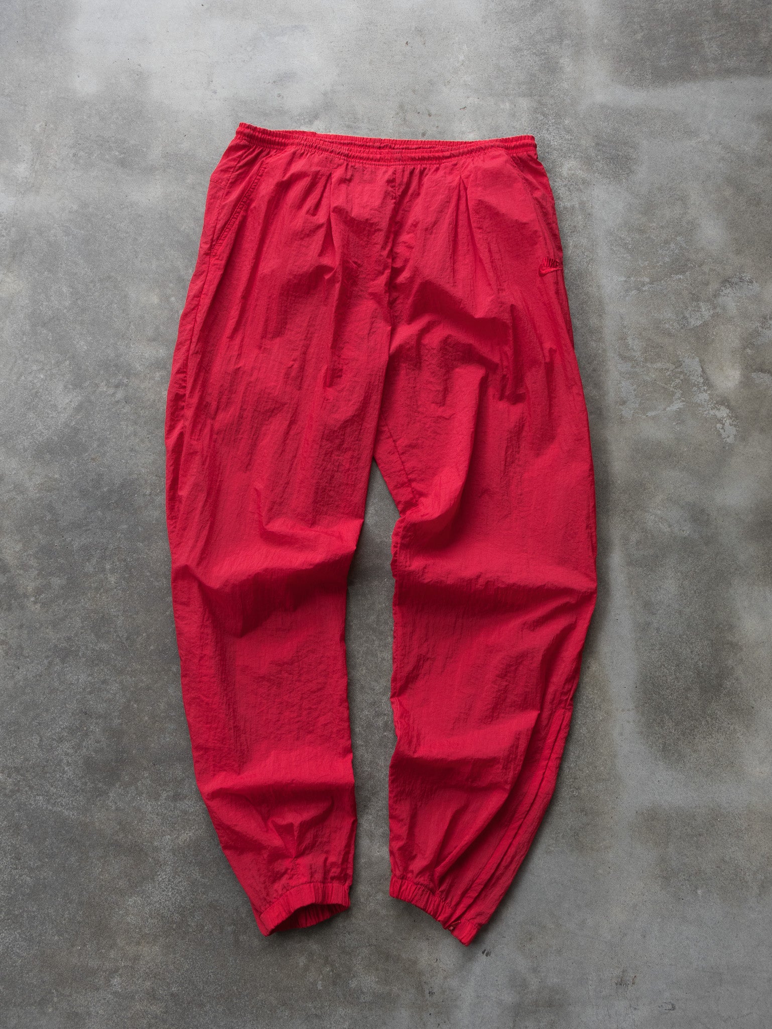 Vintage Red Nike Track Pants (L)