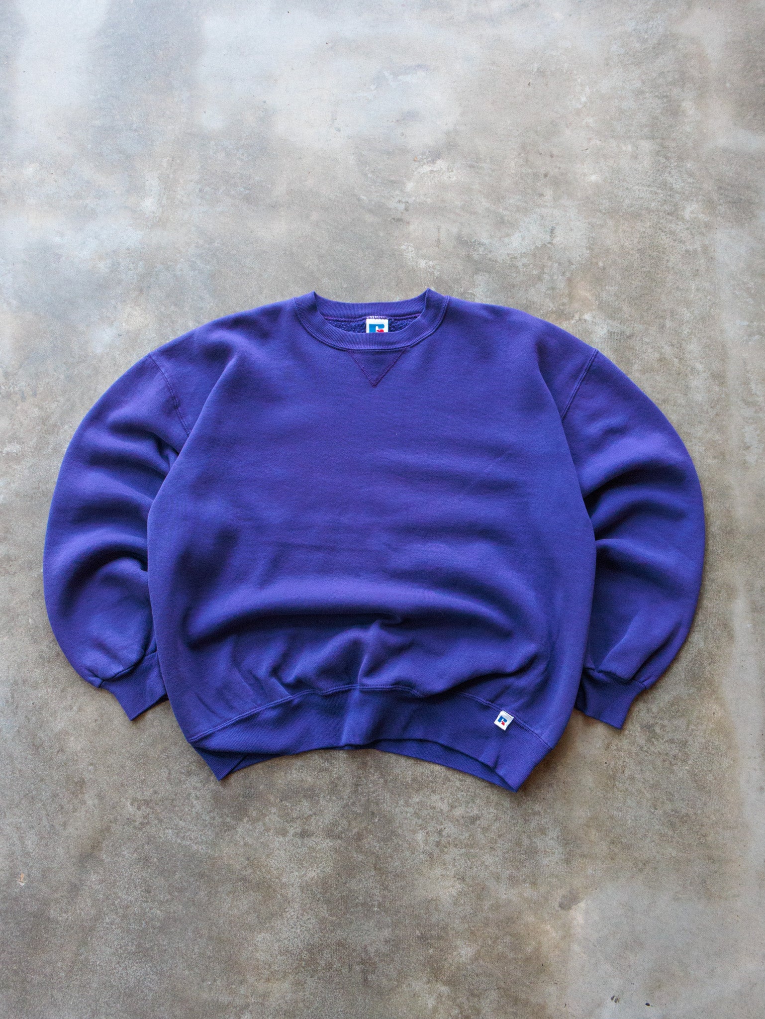 Vintage 90s Purple Russell Athletic Sweatshirt (XL)
