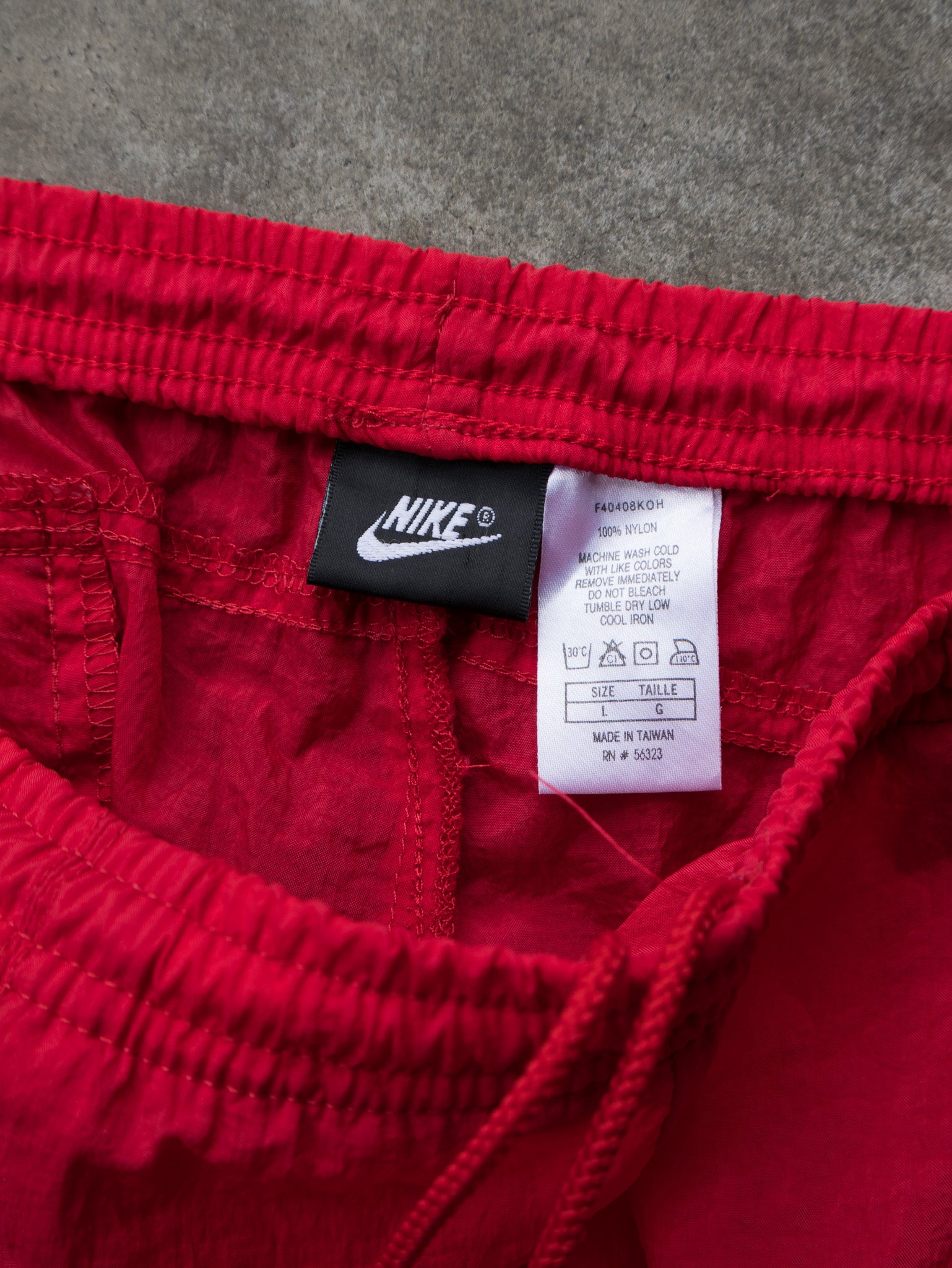 Vintage Red Nike Track Pants (L)