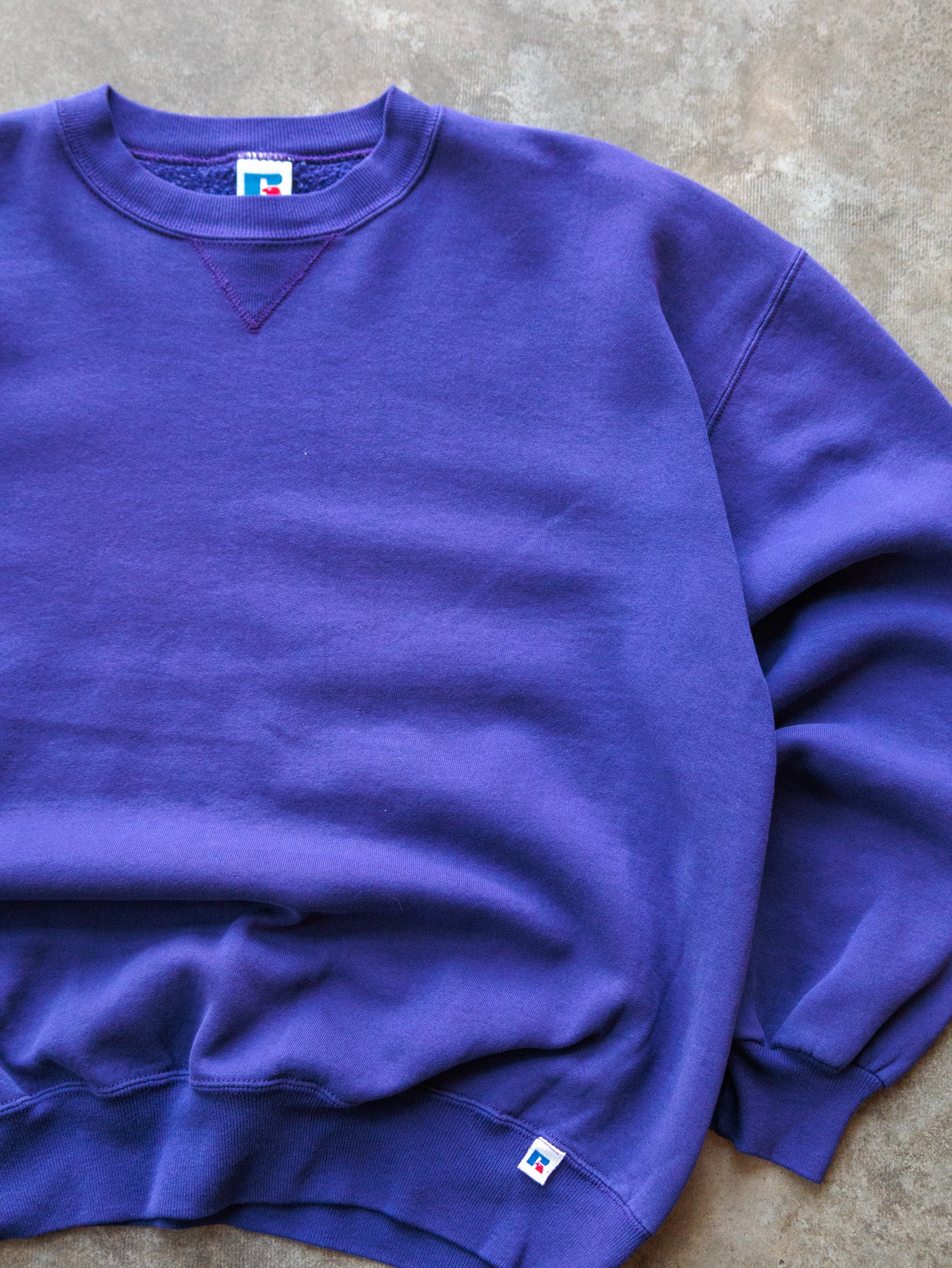 Vintage 90s Purple Russell Athletic Sweatshirt (XL)