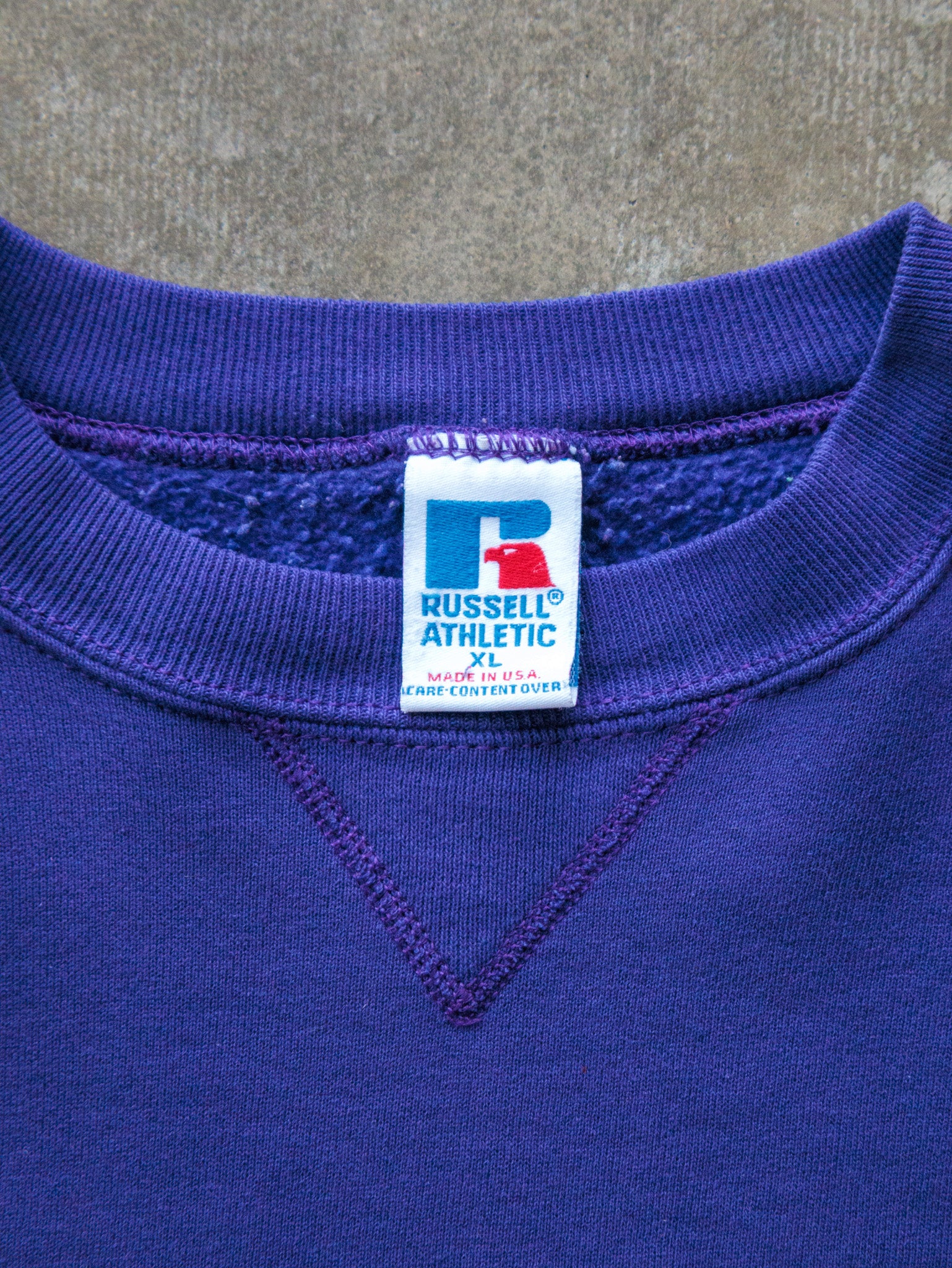 Vintage 90s Purple Russell Athletic Sweatshirt (XL)