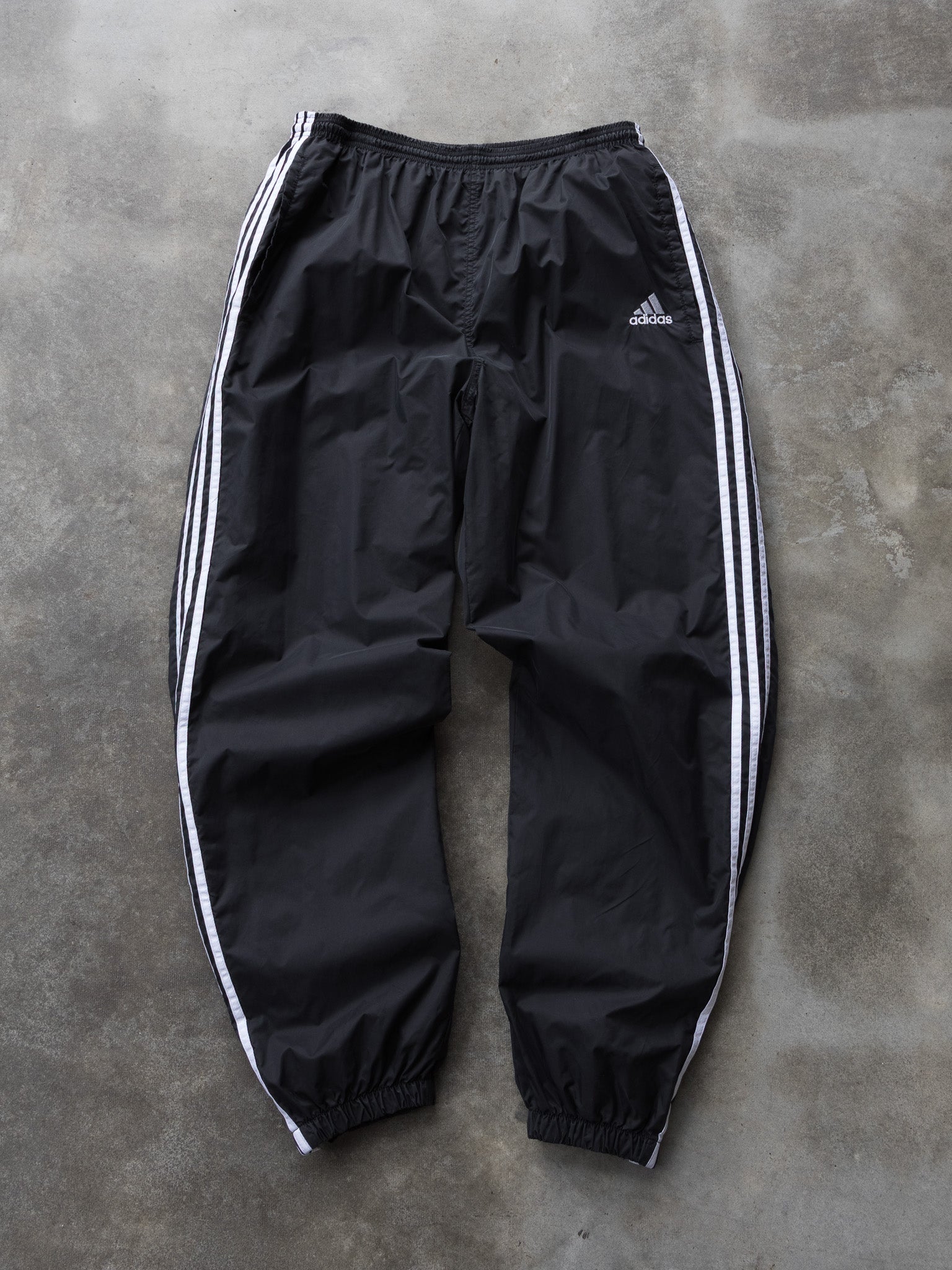 Vintage Black Adidas Track Pants (XL)