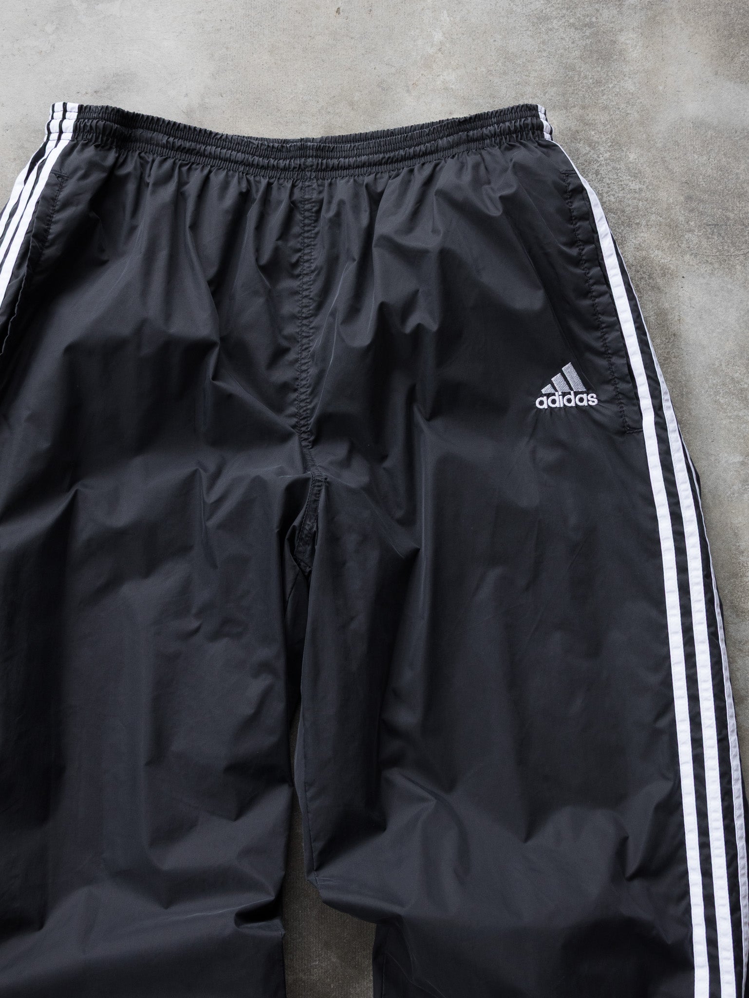 Vintage Black Adidas Track Pants (XL)