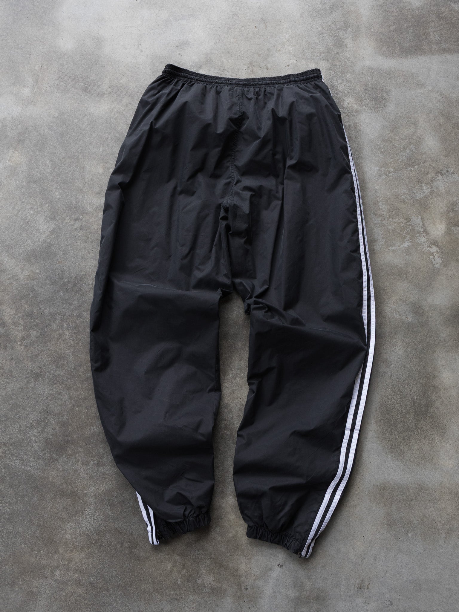 Vintage Black Adidas Track Pants (XL)