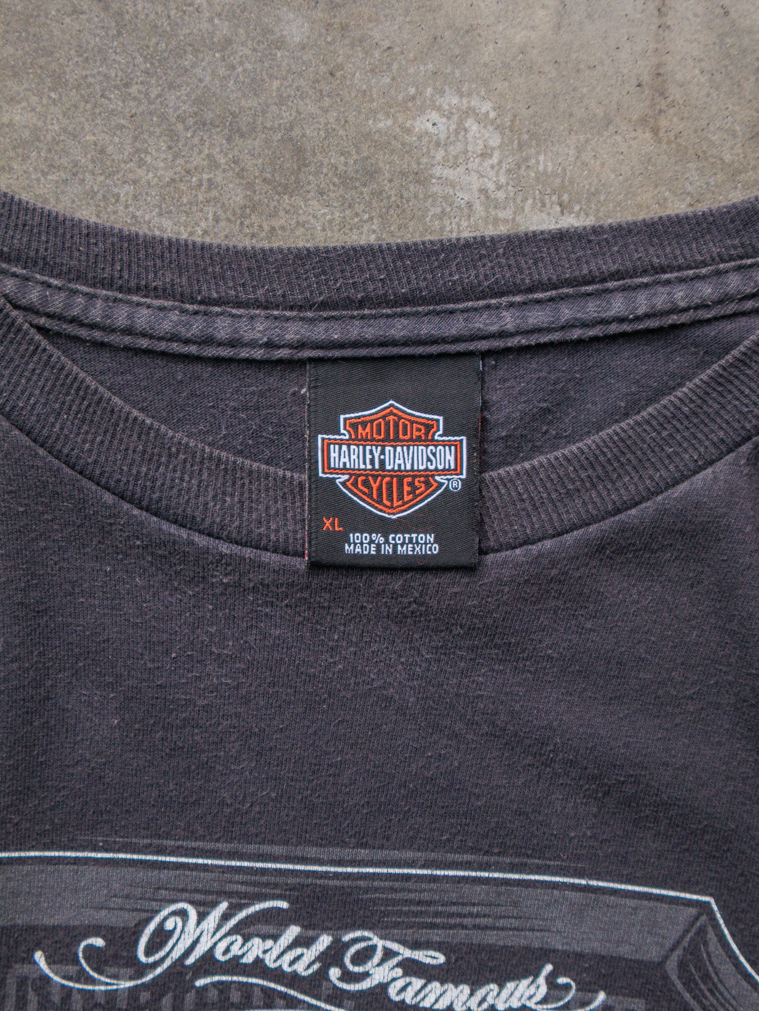 Vintage Faded Black Harley-Davidson Greensburg Pennsylvania Tee (XL)
