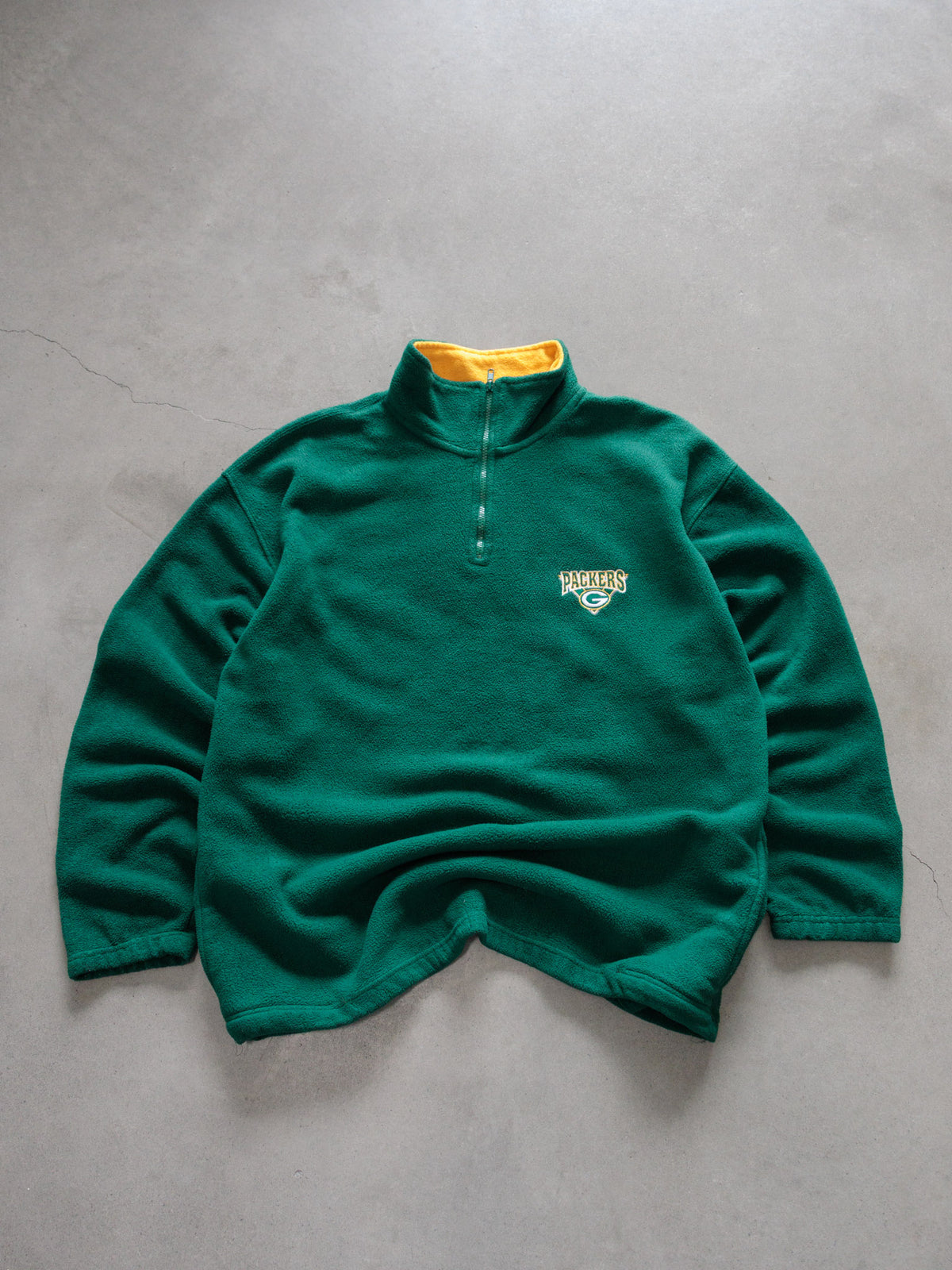 Vintage 90s Green Bay Packers Fleece Quarter Zip (XL)