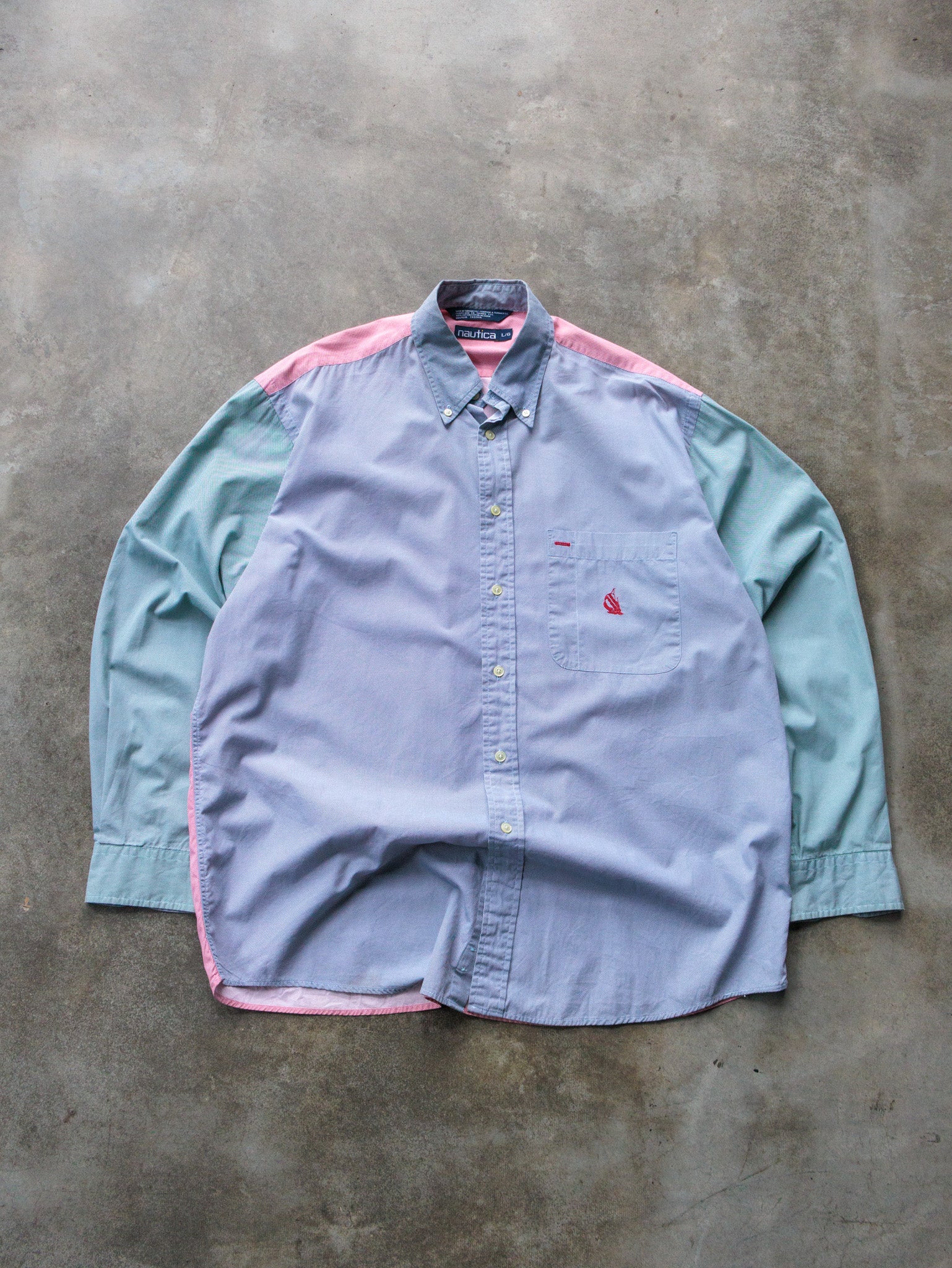 Vintage 90s Multicolor Nautica Shirt (L)