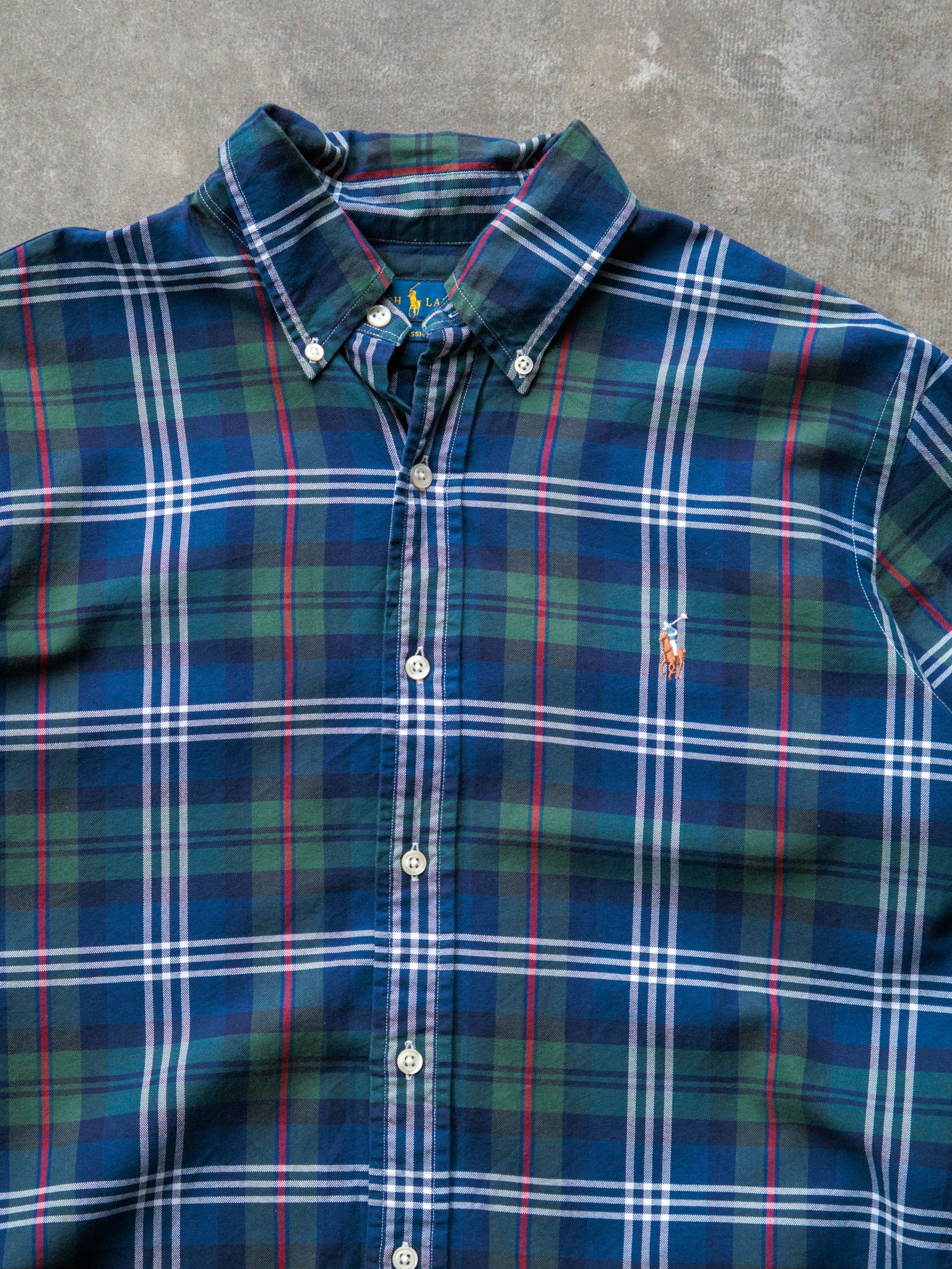 Vintage Plaid Ralph Lauren Shirt (M)