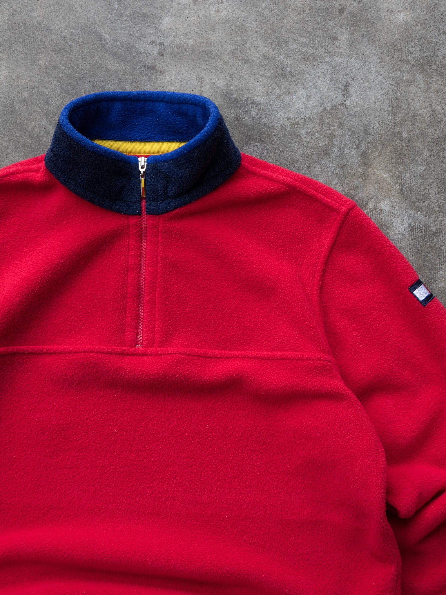 Vintage Red Tommy Hilfiger Fleece (M)