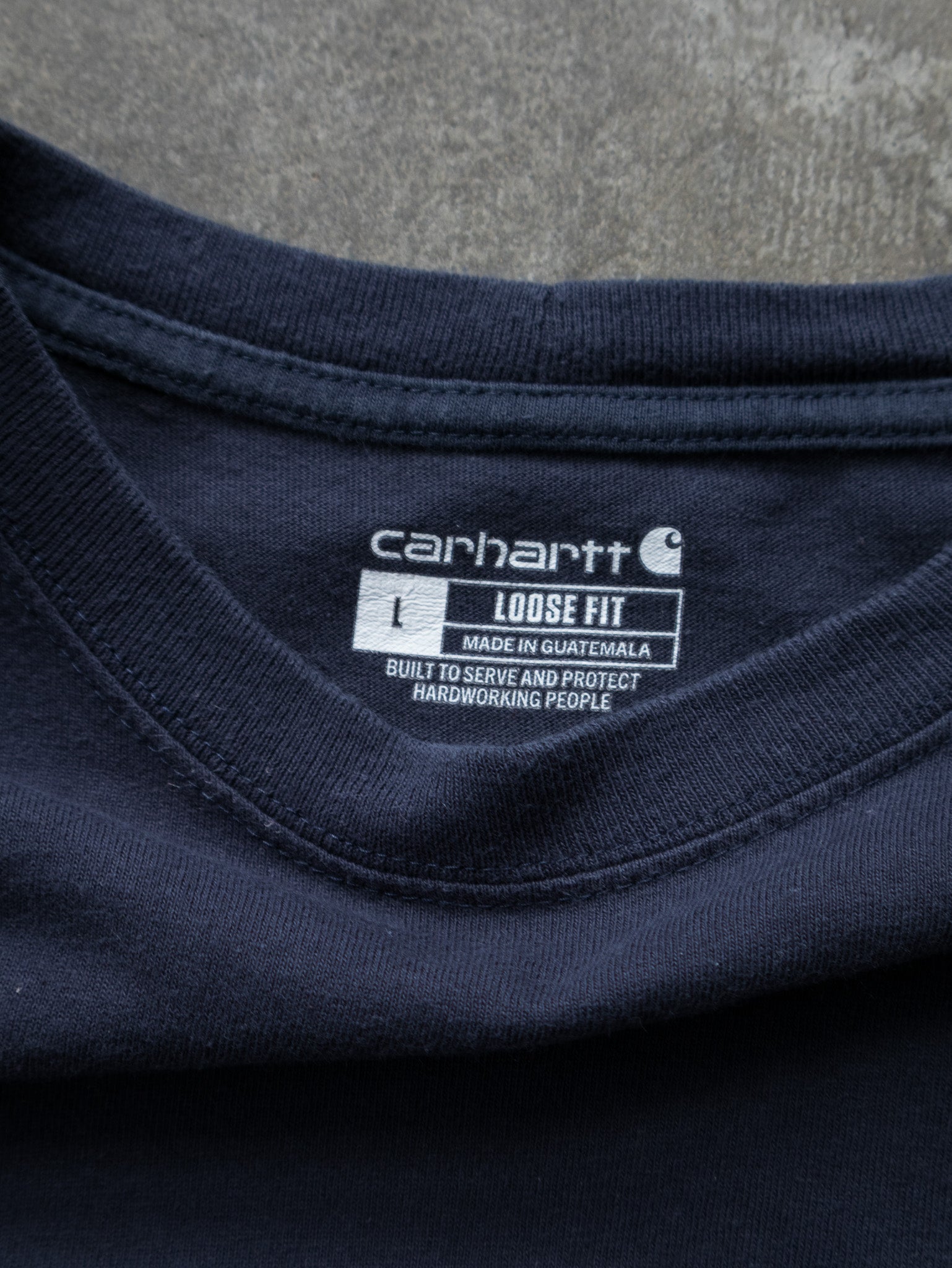 Vintage Navy Carhartt Pocket Tee (L)