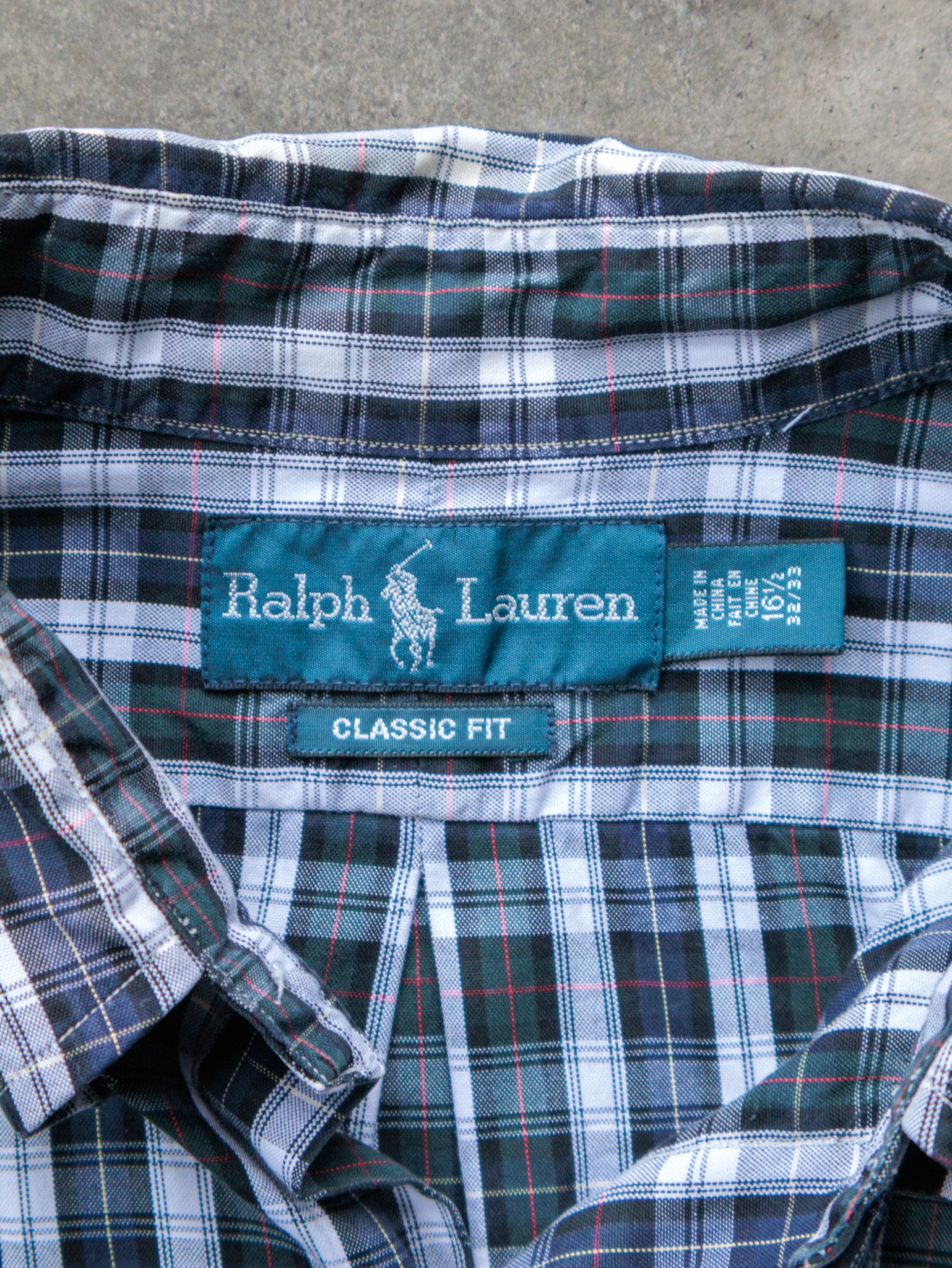 Vintage 90s Plaid Ralph Lauren Shirt (L)