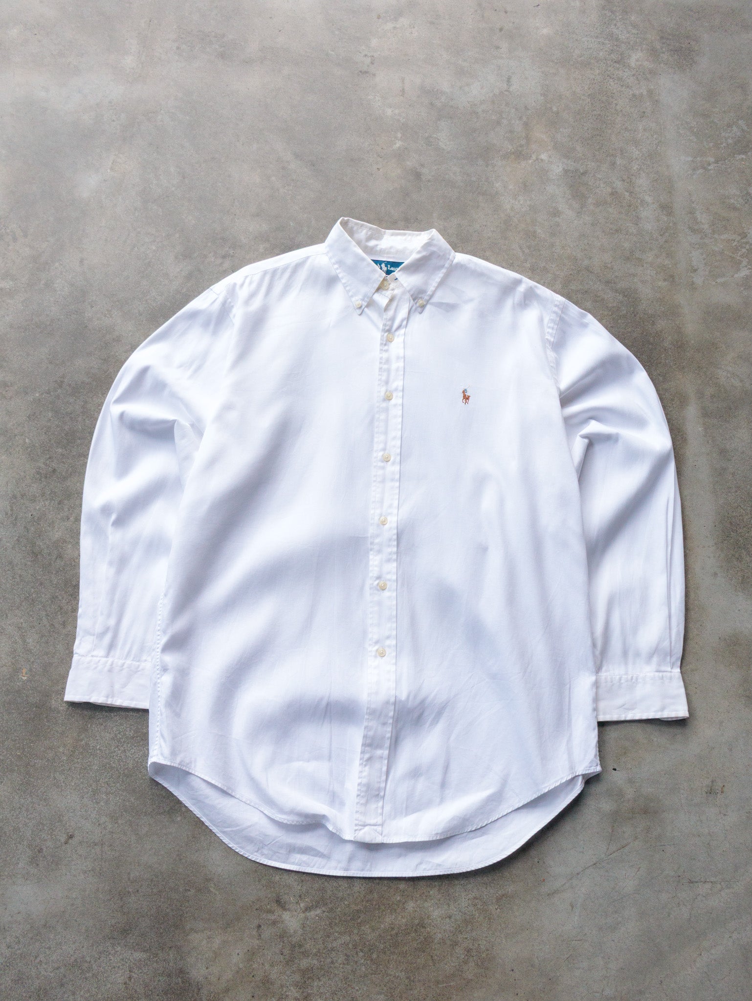 Vintage 90s White Ralph Lauren Shirt (L)