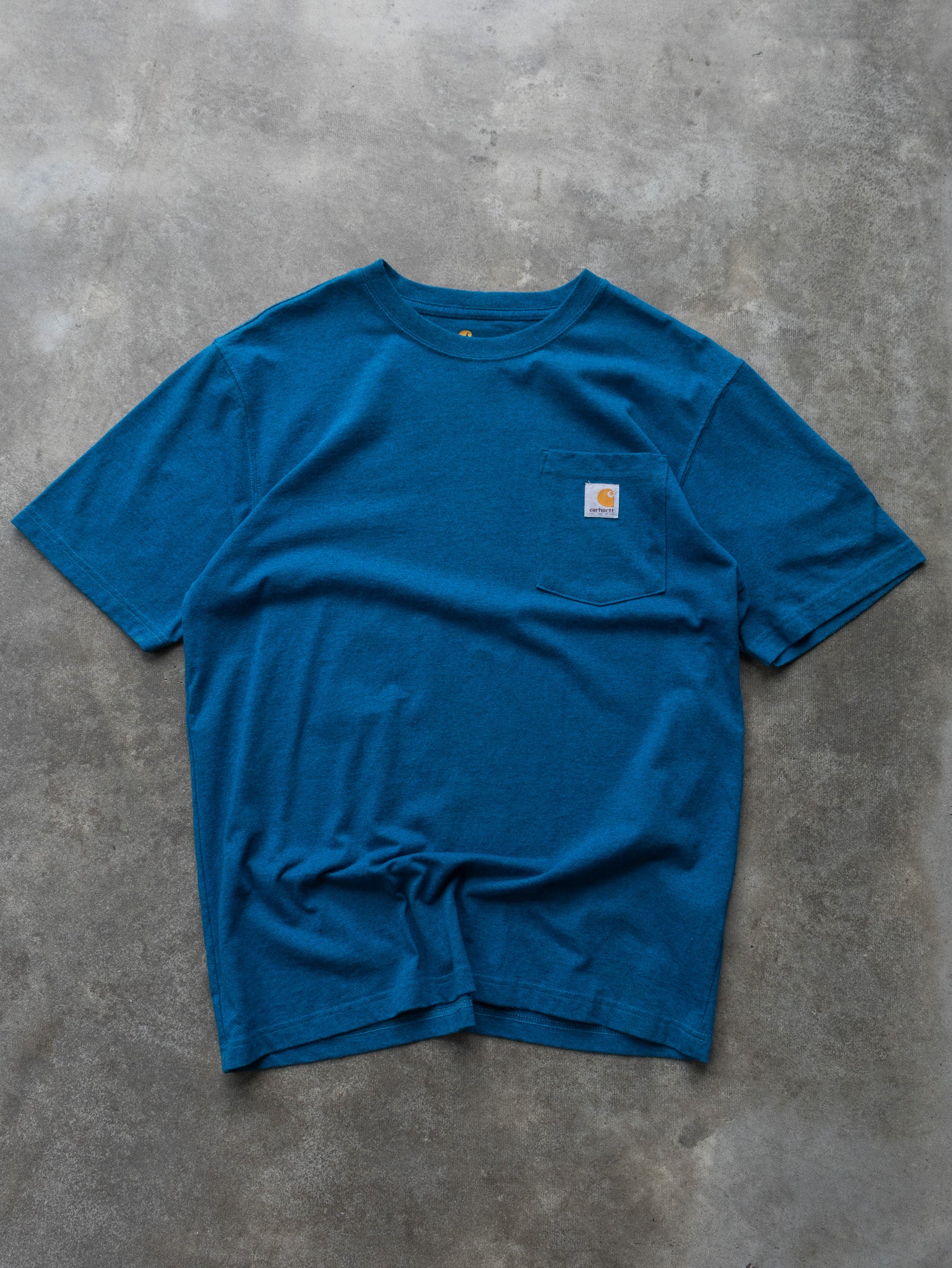 Vintage Blue Carhartt Pocket Tee (M)