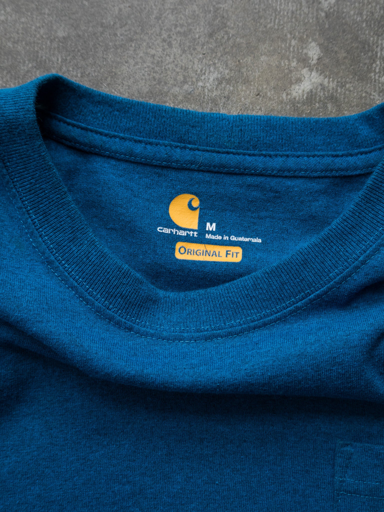 Vintage Blue Carhartt Pocket Tee (M)