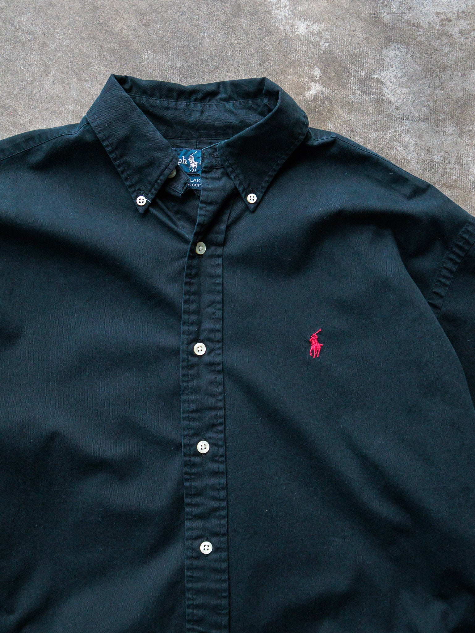Vintage 90s Black Ralph Lauren Shirt (M)