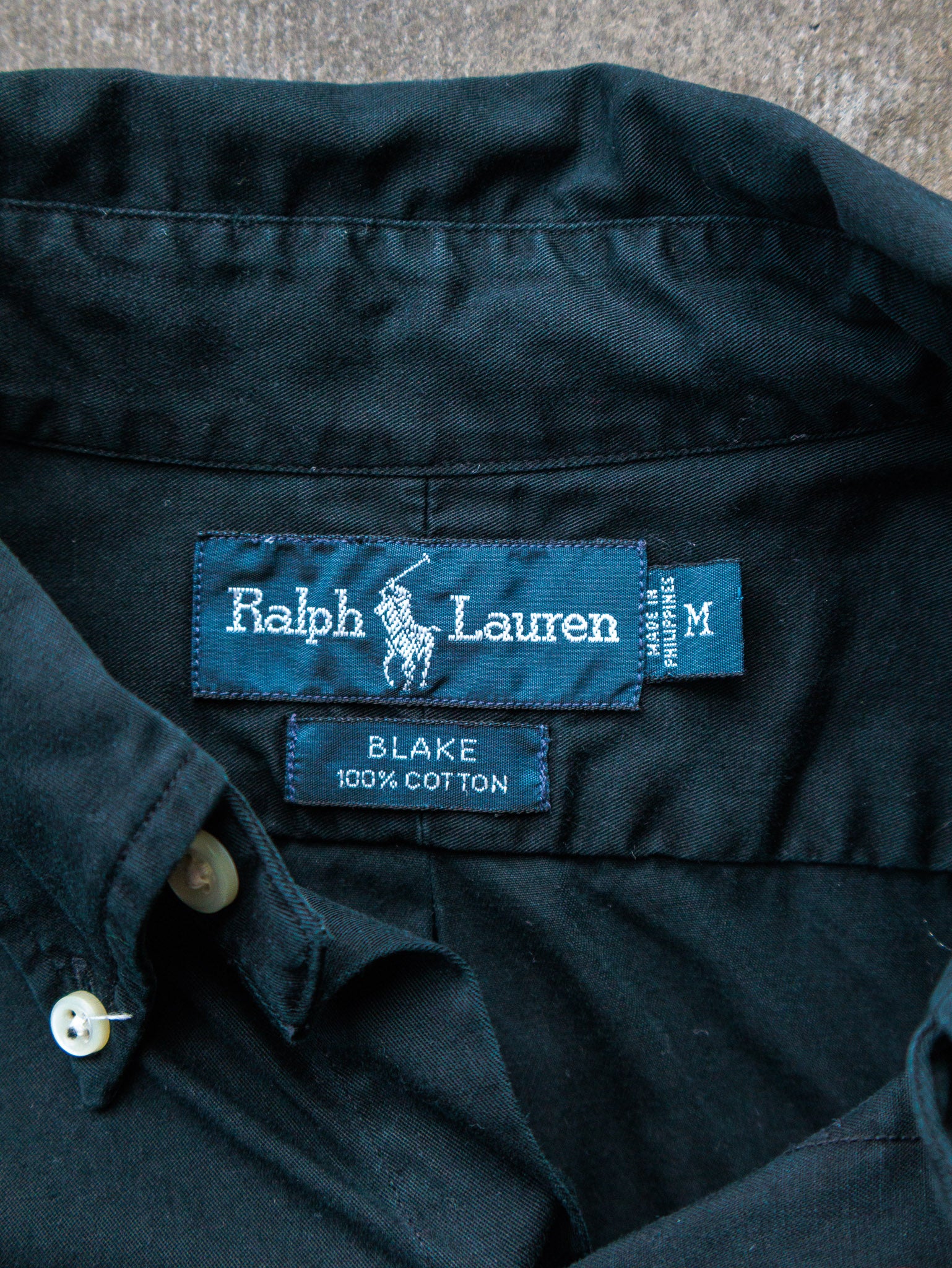 Vintage 90s Black Ralph Lauren Shirt (M)