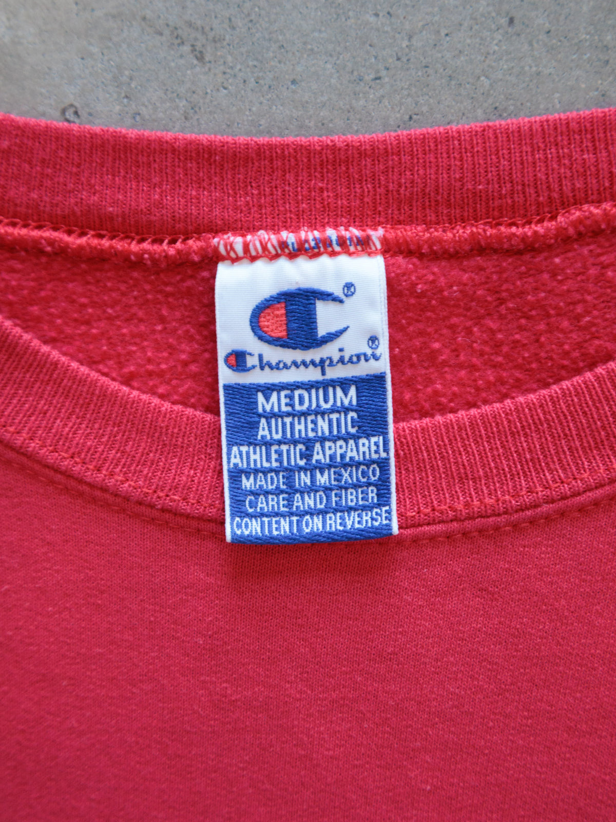 Vintage 90s Red Champion Tampa Bay Buccaneers Sweatshirt (M)