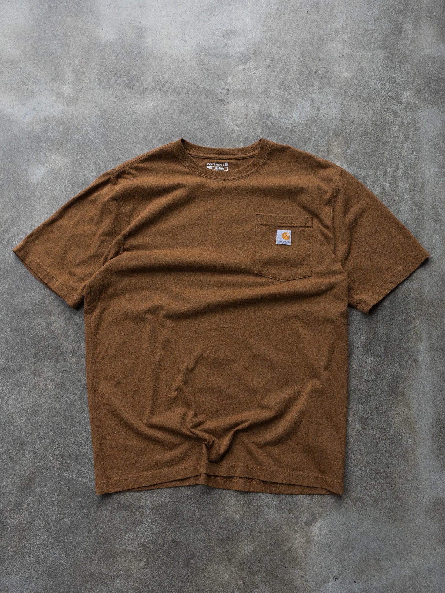 Vintage Brown Carhartt Pocket Tee (L)